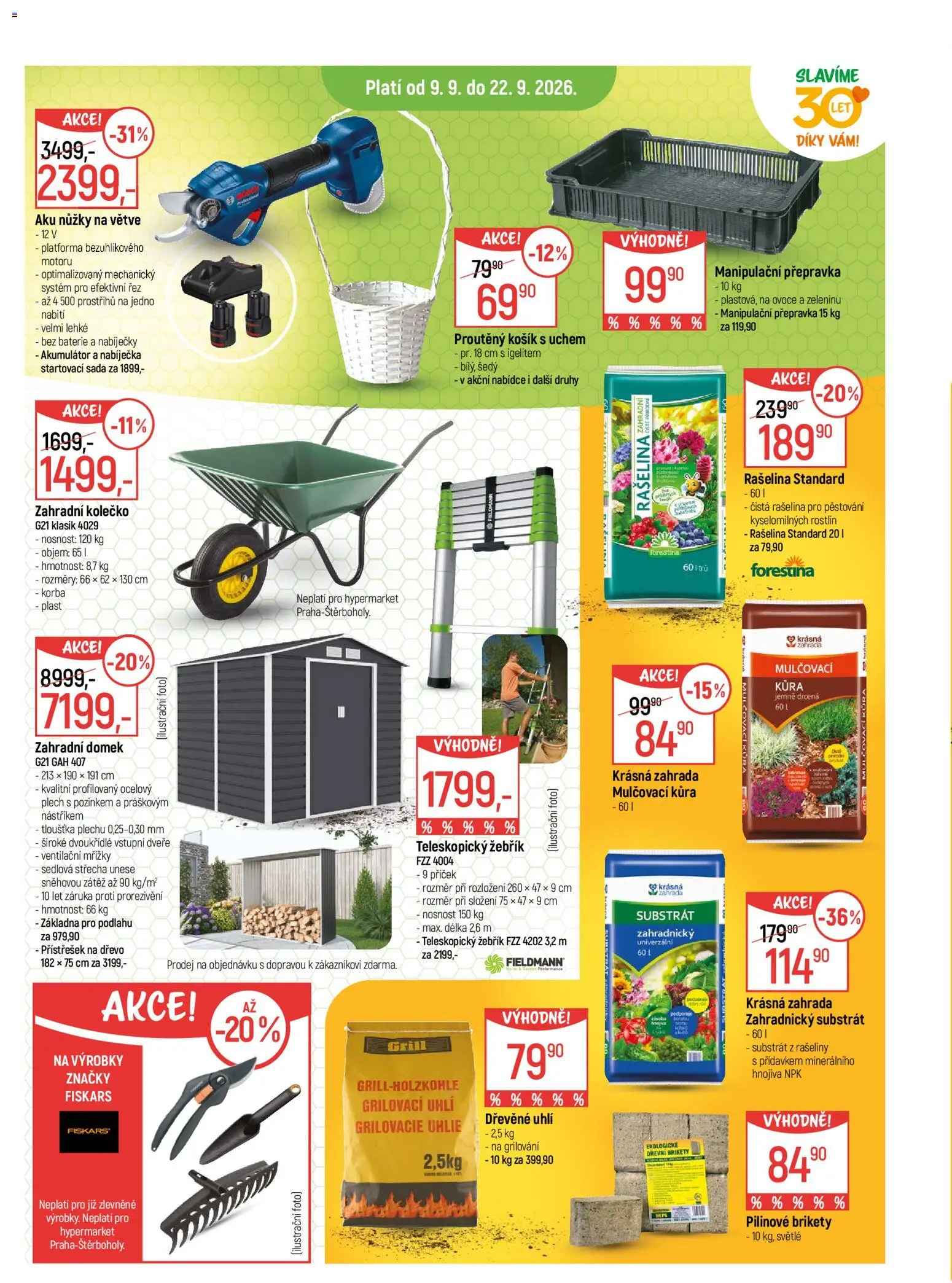 Globus leták od 09.09.2026 | Strana: 12 | Produkty: Zahrada, Rašelina, Košík, Dveře