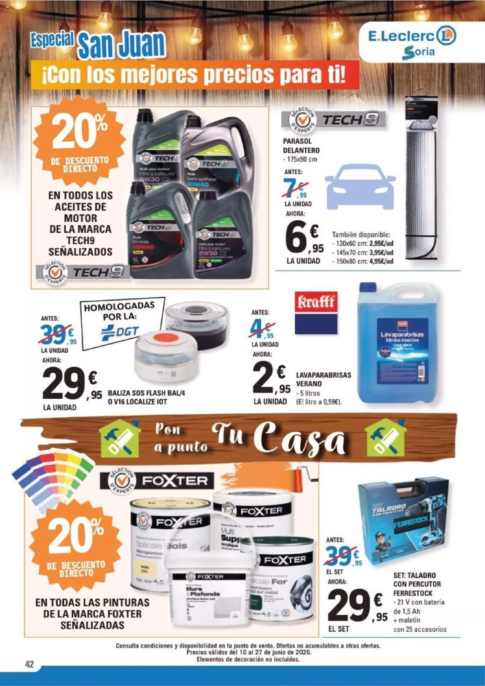 E.Leclerc Soria │ válido desde el 10.06.2026 | Página: 42 | Productos: Batería