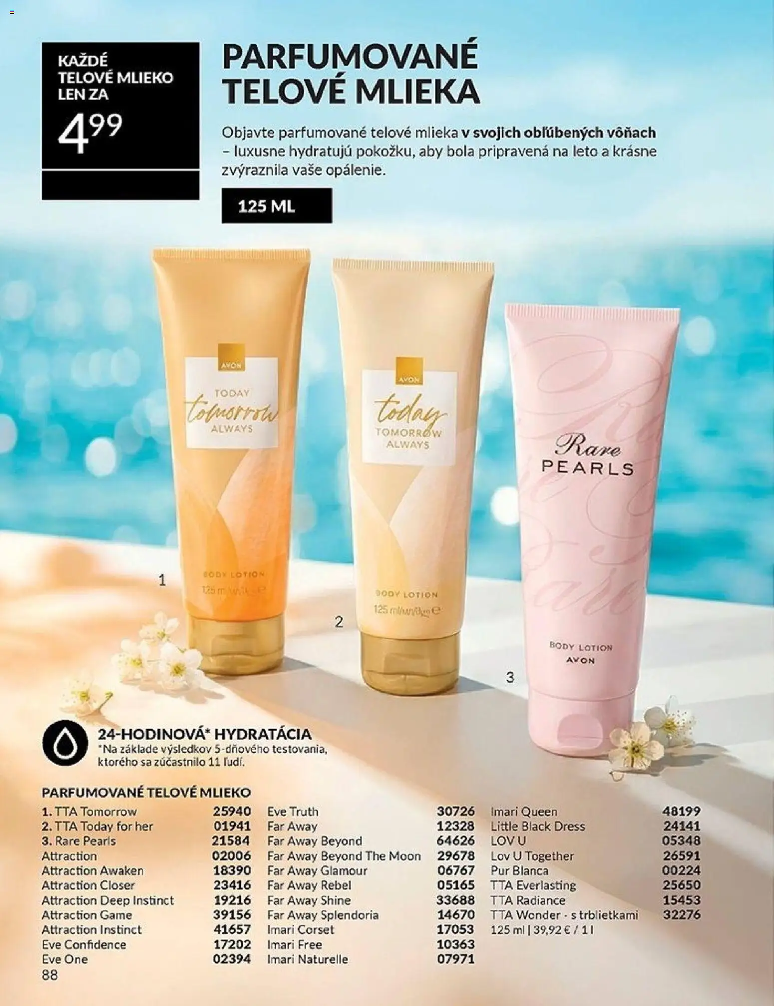 Nové Avon akcie – leták je platný od 01.06.2026 | Strana: 88 | Produkty: Mlieko, Telové mlieko