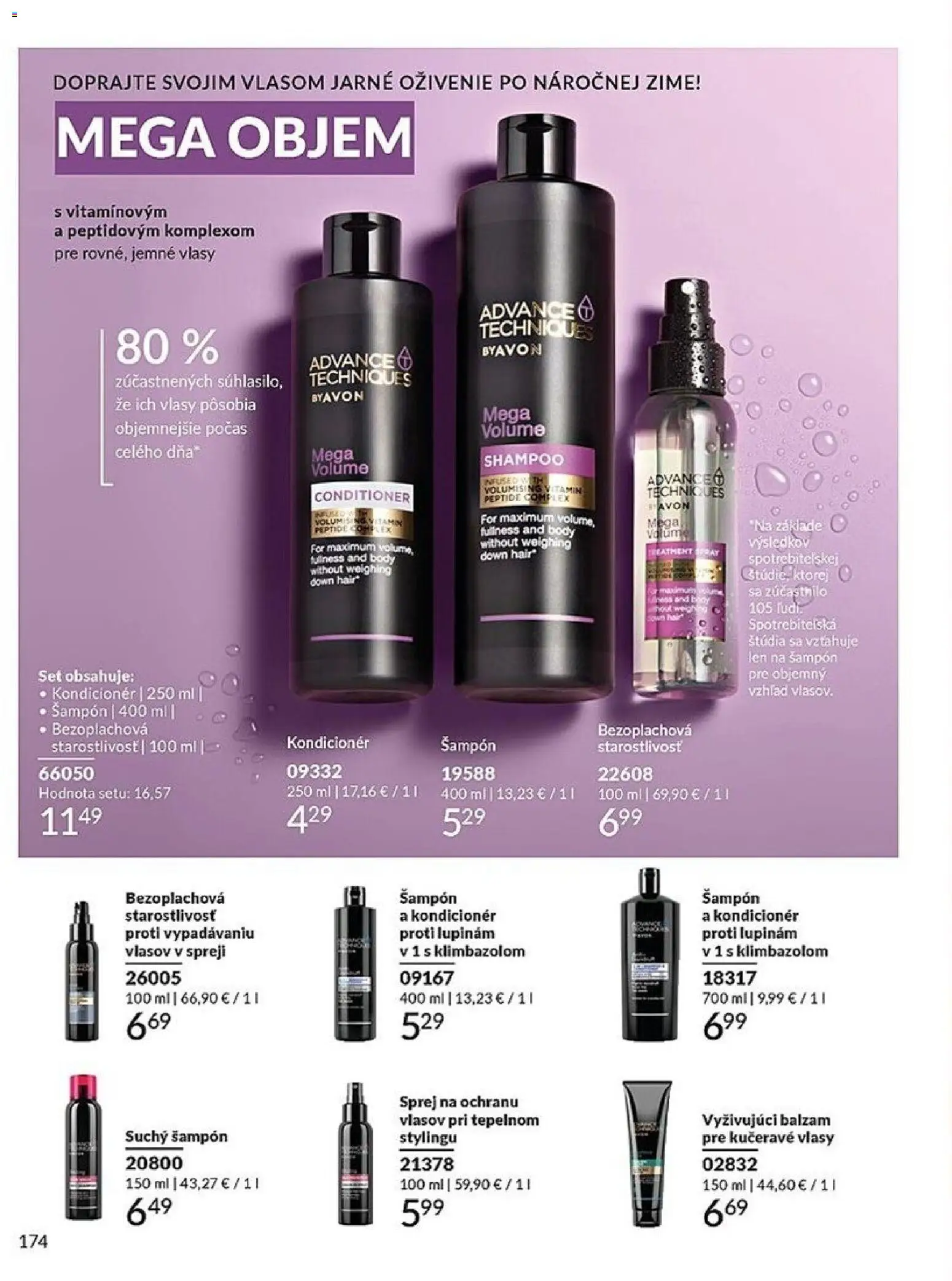 Nové Avon akcie – leták je platný od 01.03.2026 | Strana: 174 | Produkty: Šampón, Kondicionér