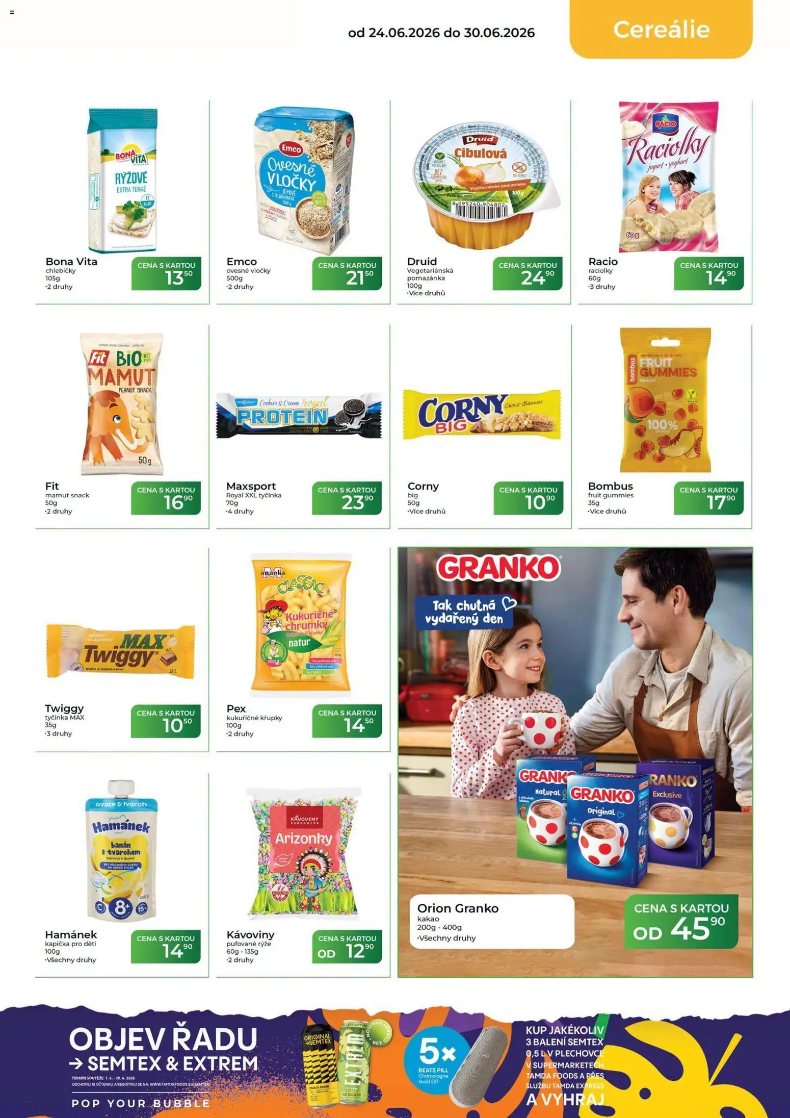 Tamda Foods leták od 24.06.2026 | Strana: 23 | Produkty: Semtex, Křupky, Kakao, Protein