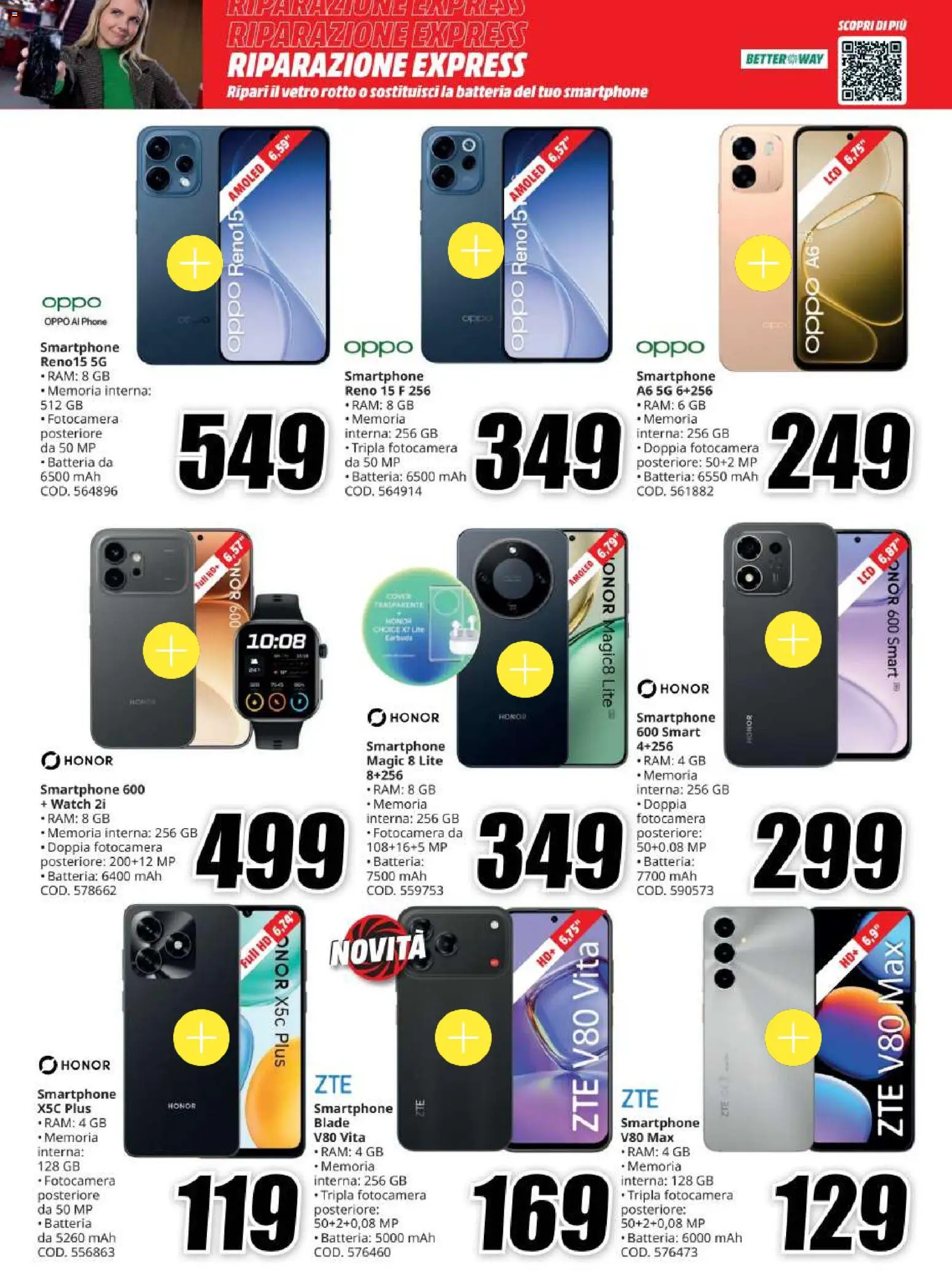 Volantino Media World del 20/08/2026 | Pagina: 21 | Prodotti: Smartphone, Fotocamera, Batteria