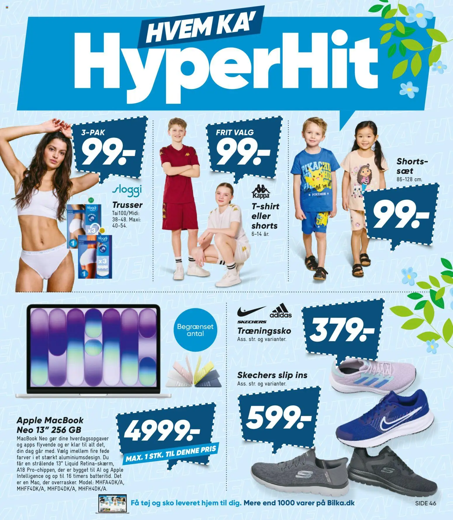 Bilka tilbudsavis – gyldig fra 22.05.2026 | Side: 3 | Produkter: Shorts, Trusser, Sko, Tøj