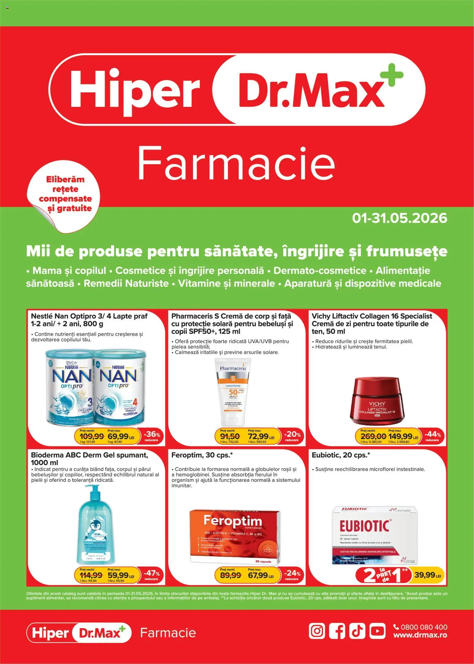 Noul catalog Dr.Max – valabil de la 01.05.2026 | Pagină: 1