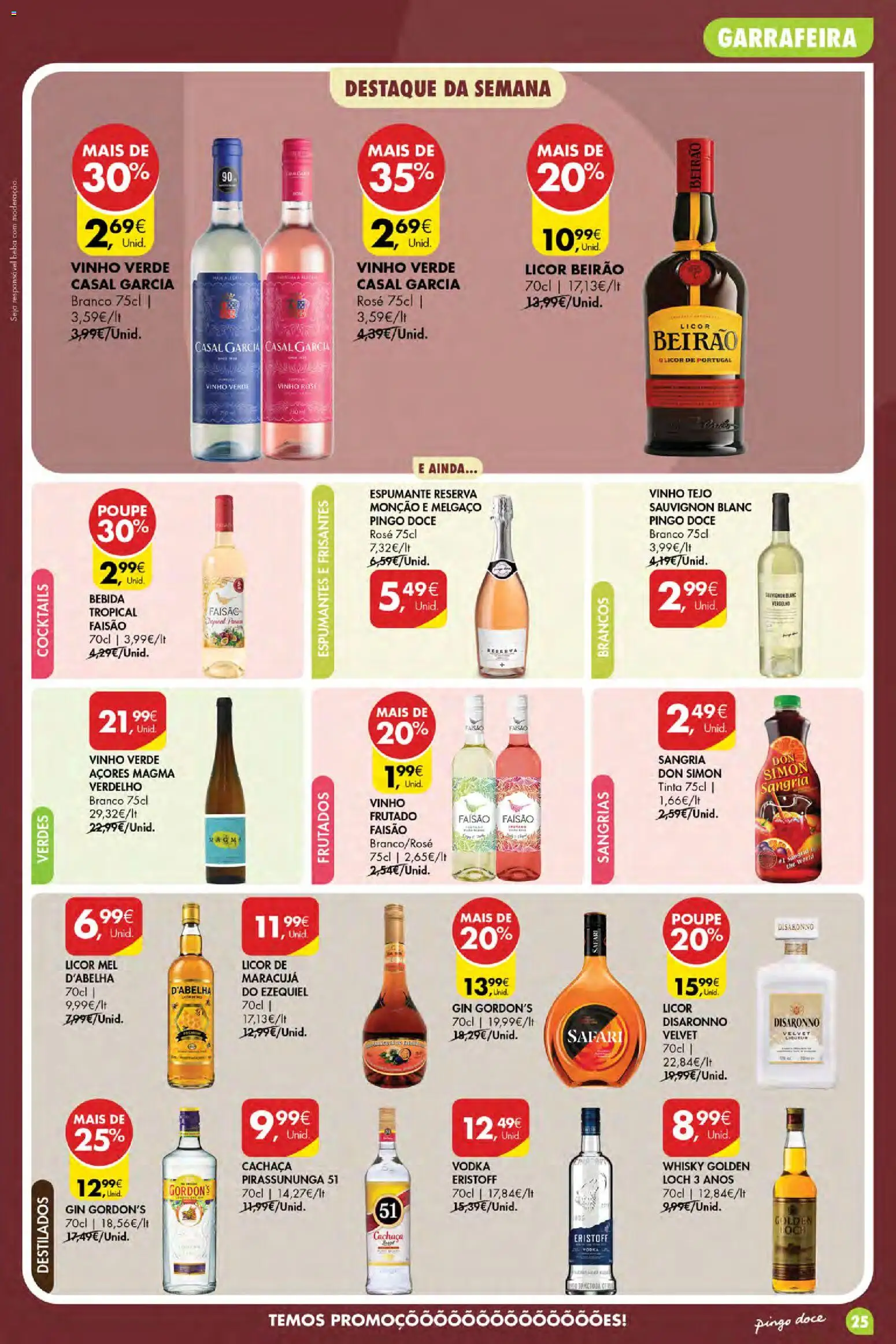 Pingo Doce Poupe Esta Semana Açores │ válido de 17/09/2026 | Página: 25 | Produtos: Whisky, Tinta, Licor, Bebida