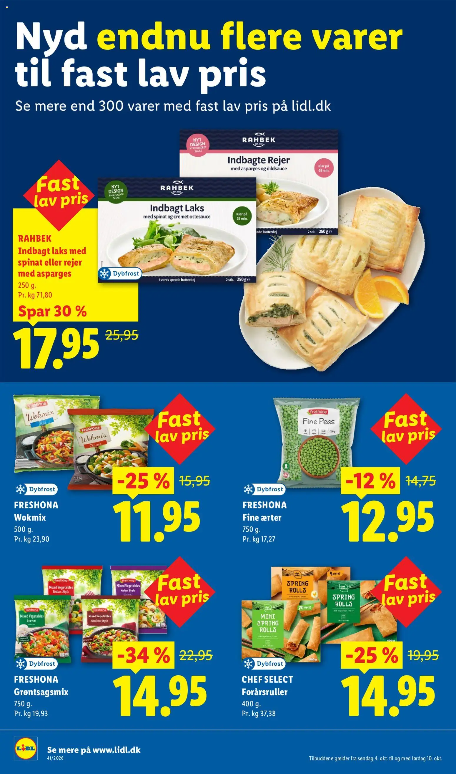 Lidl tilbudsavis – gyldig fra 04/10/2026 | Side: 2 | Produkter: Butterdej, Ærter, Rejer, Asparges