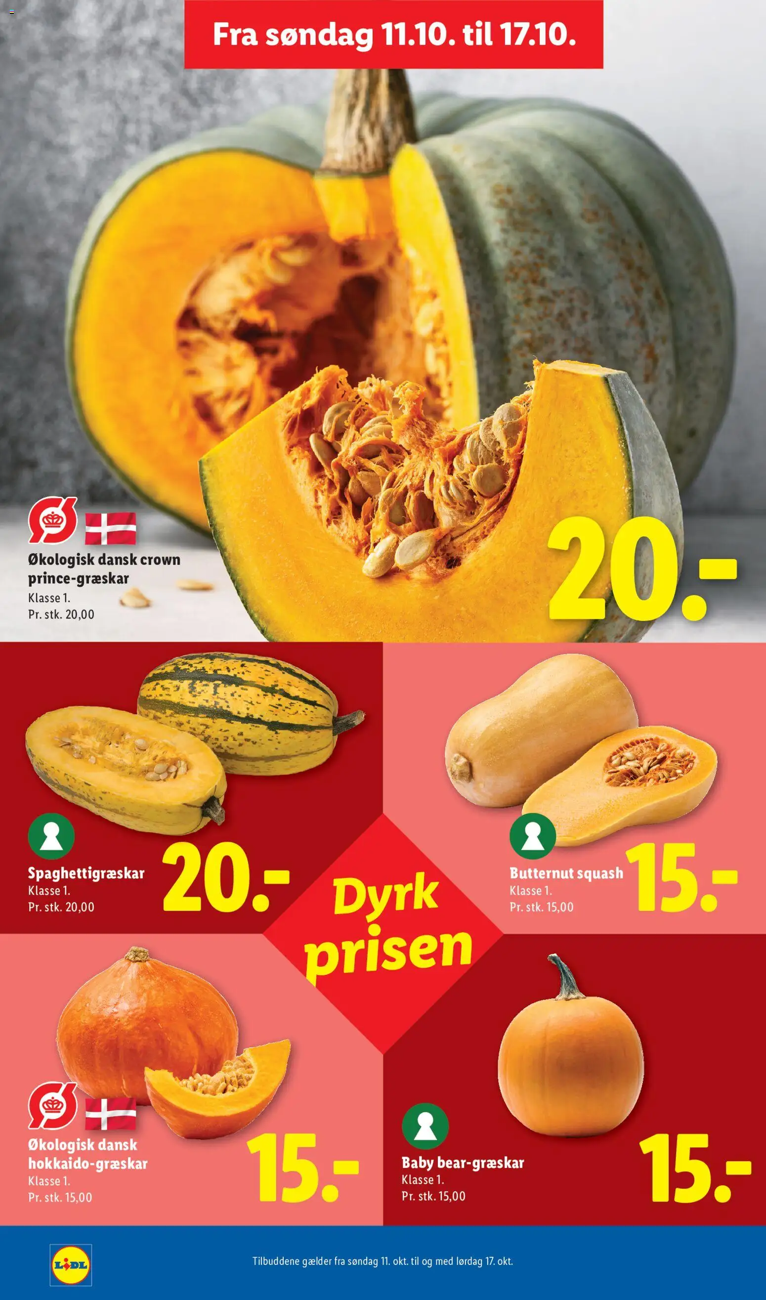 Lidl tilbudsavis – gyldig fra 11/10/2026 | Side: 16 | Produkter: Spaghetti, Squash
