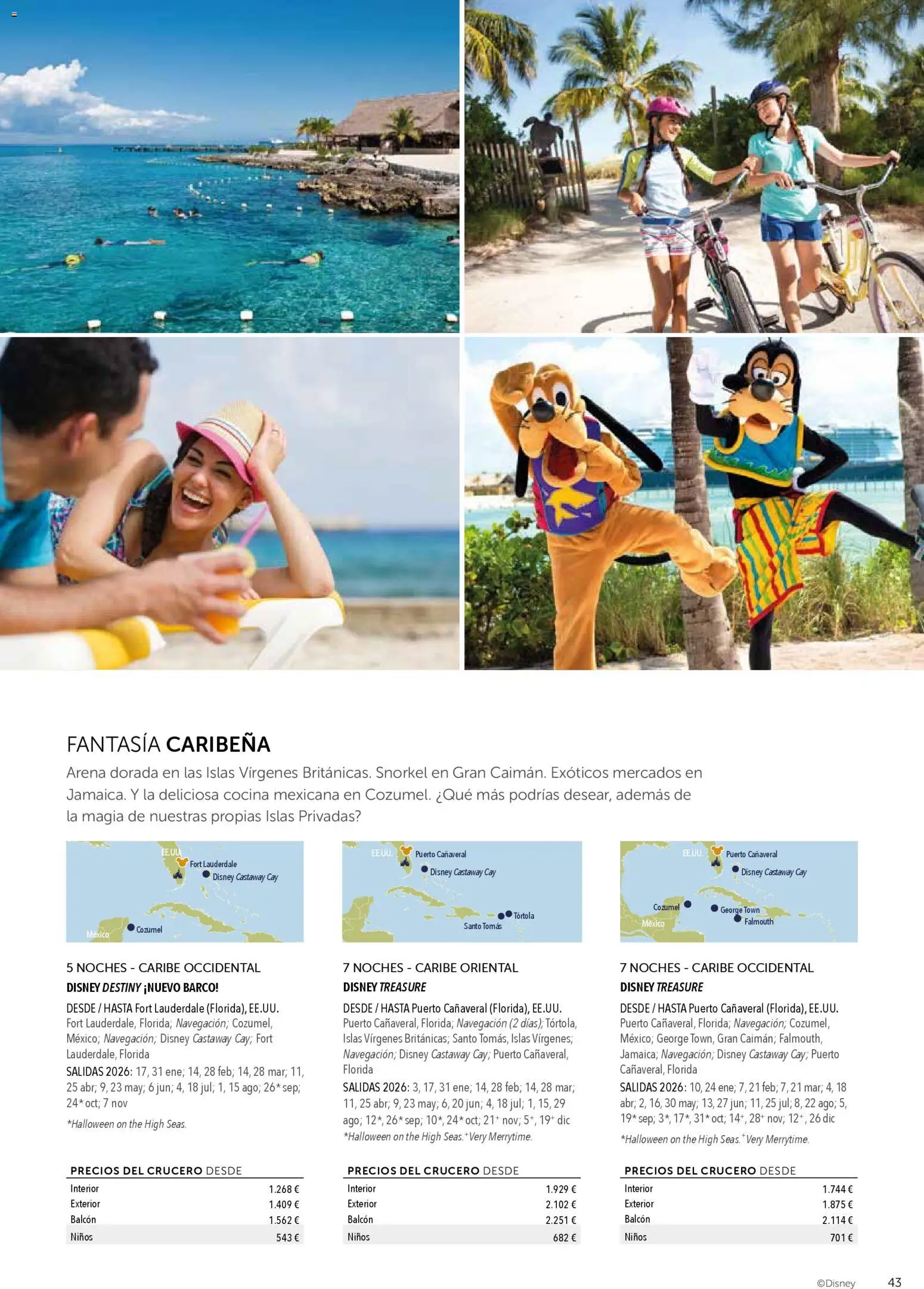 Viajes El Corte Inglés Disney Cruise Line │ válido desde el 07.04.2026 | Página: 43 | Productos: Cocina, Navegación