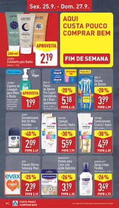 Pré-visualização SANEX, Desodorizante Roll On Men Invisible, 50 ml unidade válido de 21/09/2026 | Página: 20 | Produtos: Champô, Shampoo, Condicionador, Banho