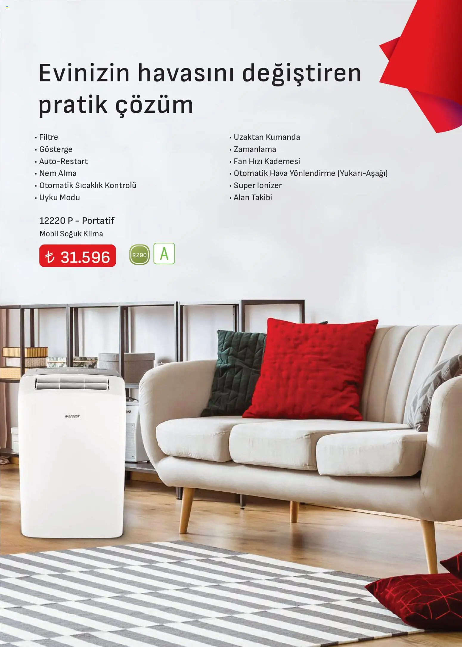 Arçelik - İklimlendirme Kataloğu - 01 Ağustos 2026 tarihinden itibaren geçerlidir | Sayfa: 9 | Ürünler: Klima, Fan