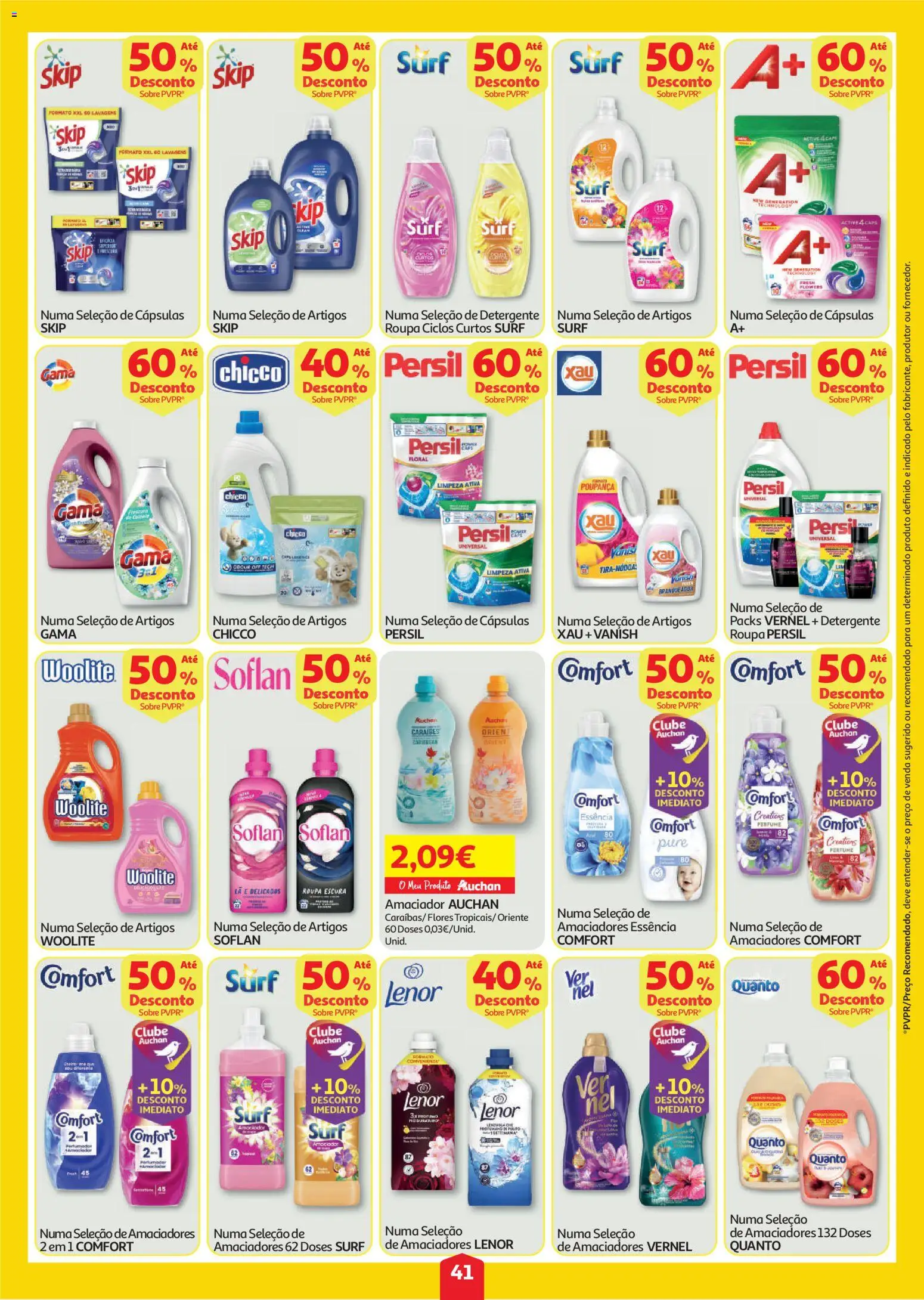 Auchan folheto │ válido de 30/07/2026 | Página: 41 | Produtos: Perfume, Pó, Detergente, Persil