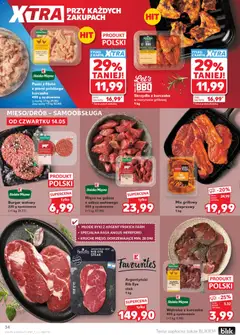 Náhled letáku Kaufland Polsko leták od 14.05.2026 | Strana: 34 | Produkty: Burger, Steak, Karty