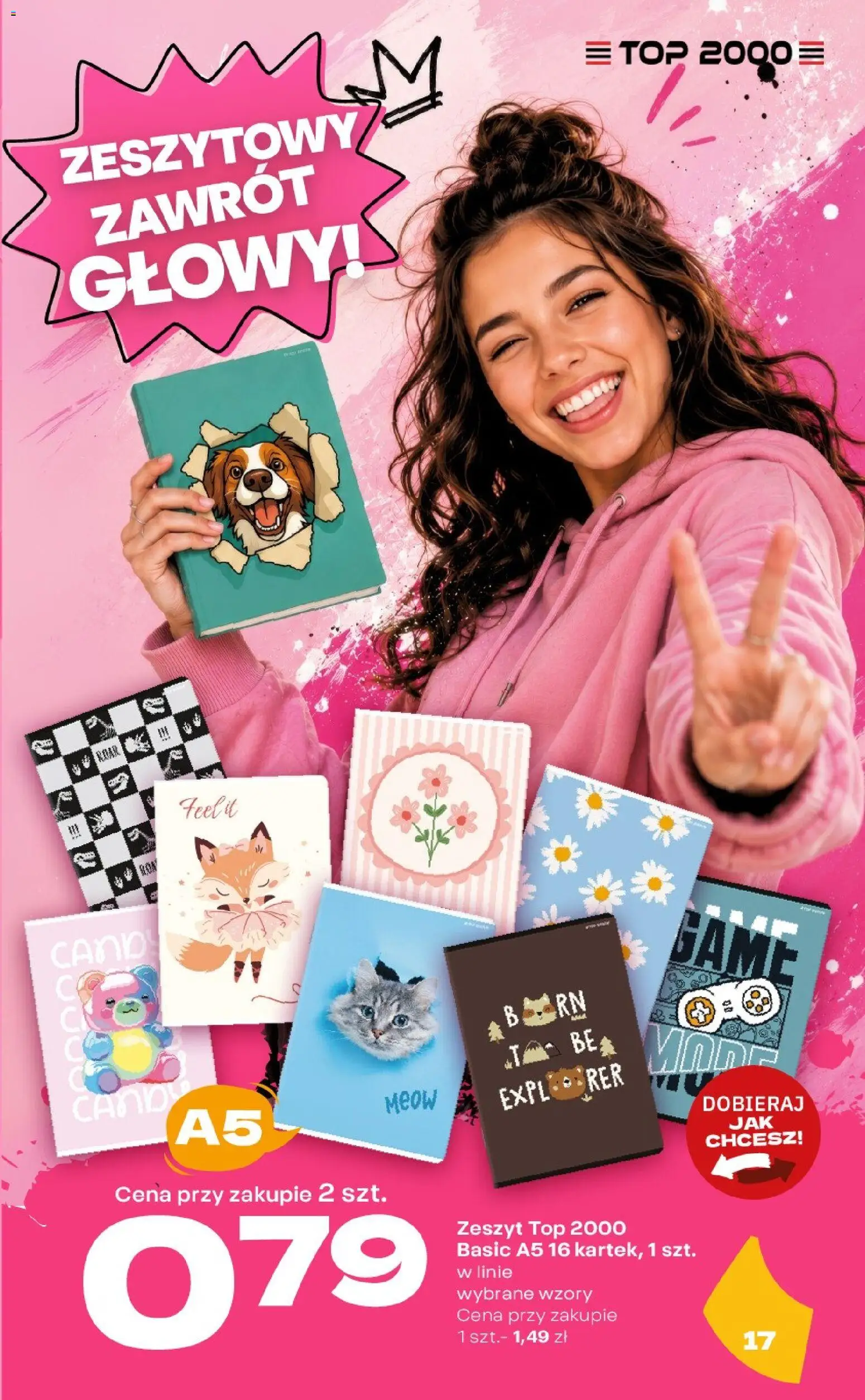 Twój Market gazetka - Katalog szkolny od 20.07.2026 | Strona: 17 | Produkty: Top, Zeszyt