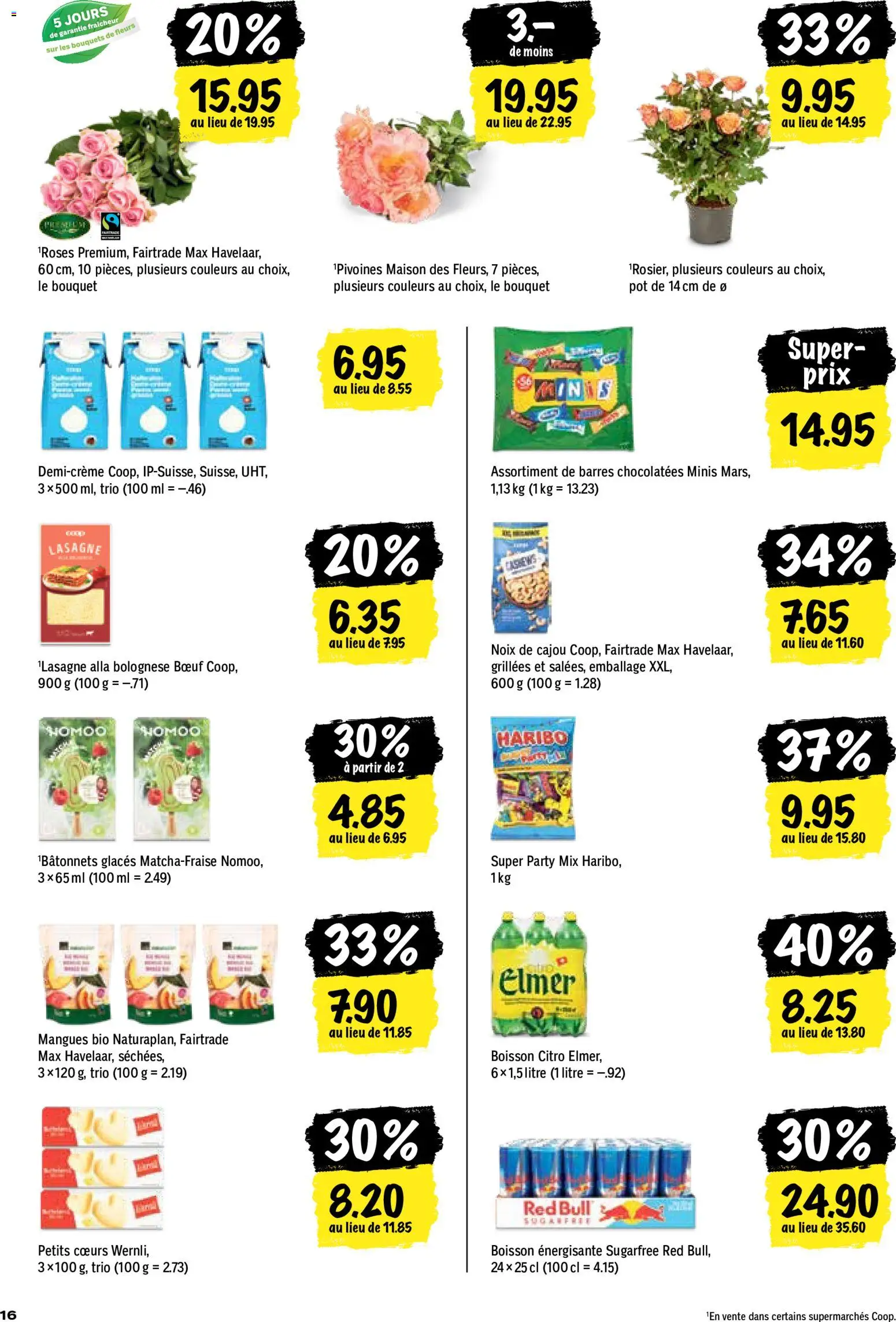 Coop aktionen FR – gültig ab 04.06.2026 | Seite: 16 | Produkte: Red bull, Mars