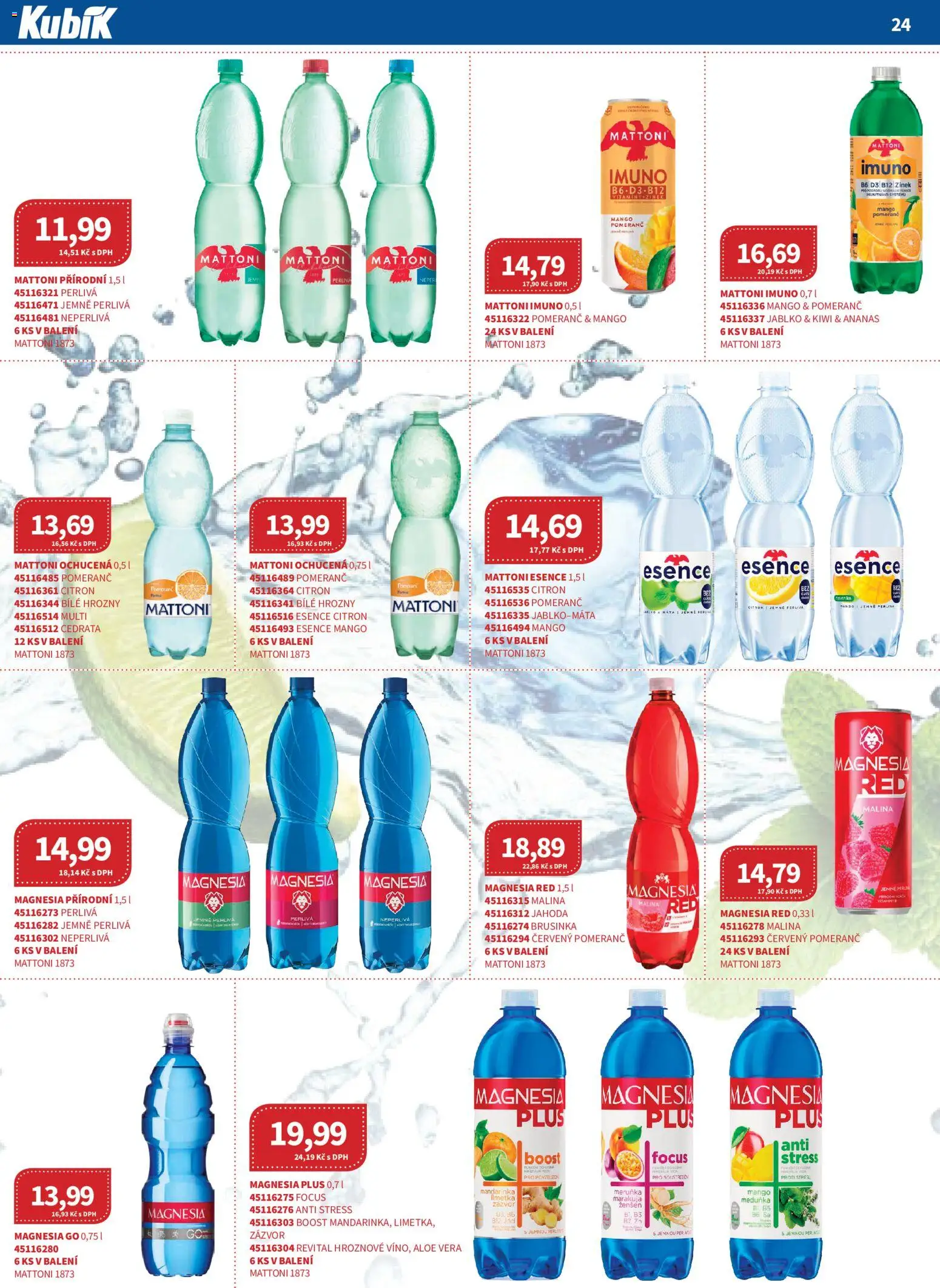 Kubík leták - Velkoobchod 08/2026 od 01.10.2026 | Strana: 24 | Produkty: Mattoni, Mango, Bílé hrozny, Magnesia Red