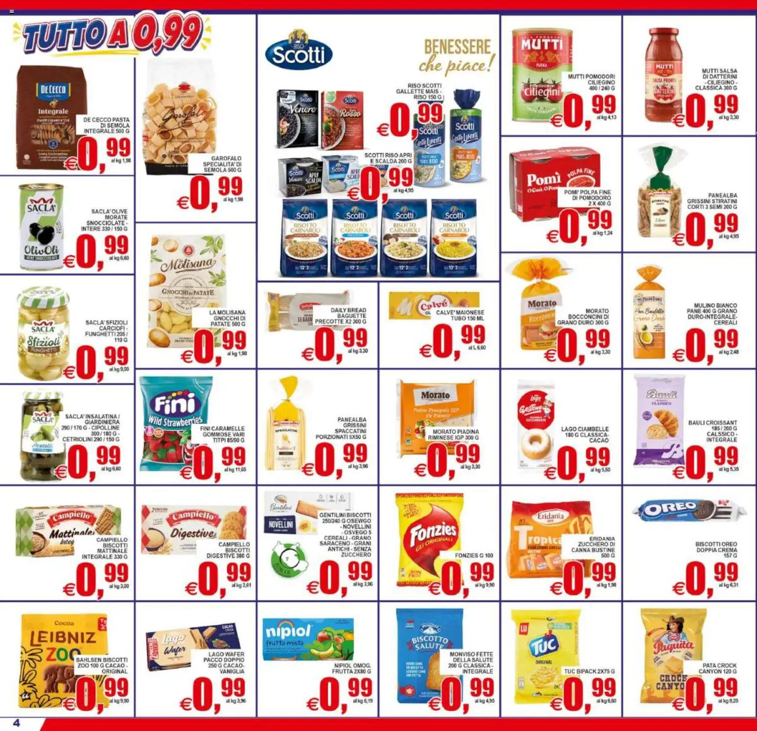 Volantino Pewex del 31/07/2026 | Pagina: 4 | Prodotti: Salsa, Zucchero, Pomodoro, Oreo