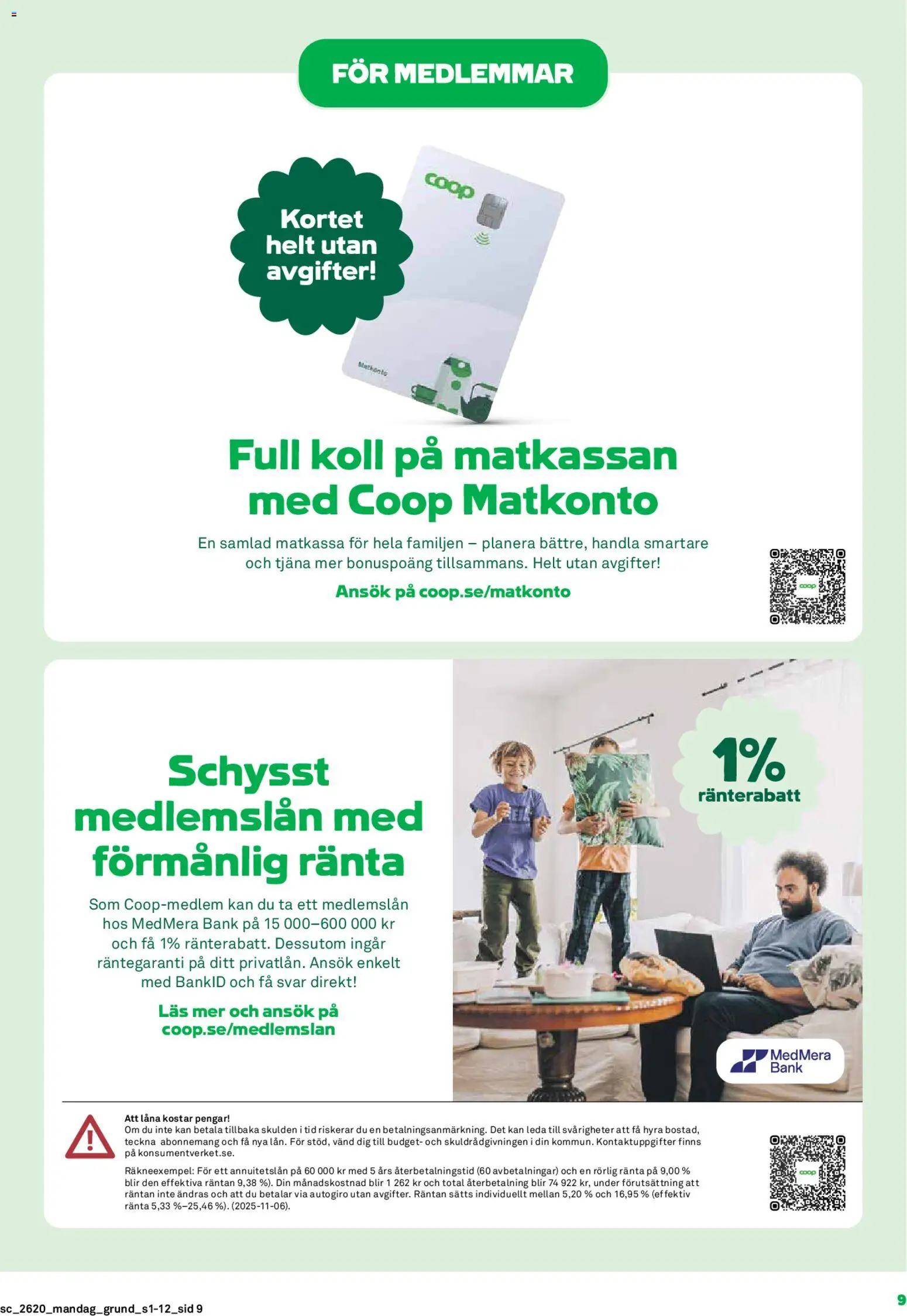 Stora Coop reklamblad aktuell från 11.05.2026 | Sida: 9 | Produkter: Bänk