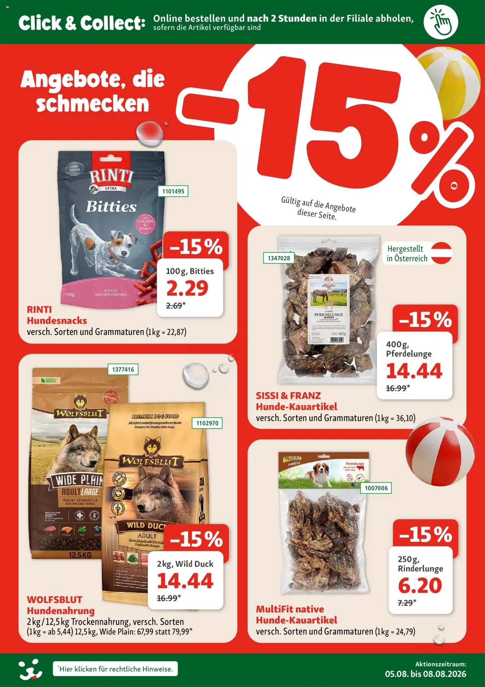 Fressnapf Flugblatt gültig ab 05.08.2026 | Seite: 10 | Produkte: Karotte