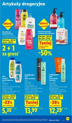 Pogląd oferty "CIEN Szampon, Szampon 400 ml różne rodzaje" - ważna od 26.10.2026 | Strona: 95 | Produkty: Kosmetyki, Szampon przeciwłupieżowy, Szampon, Lakier do włosów