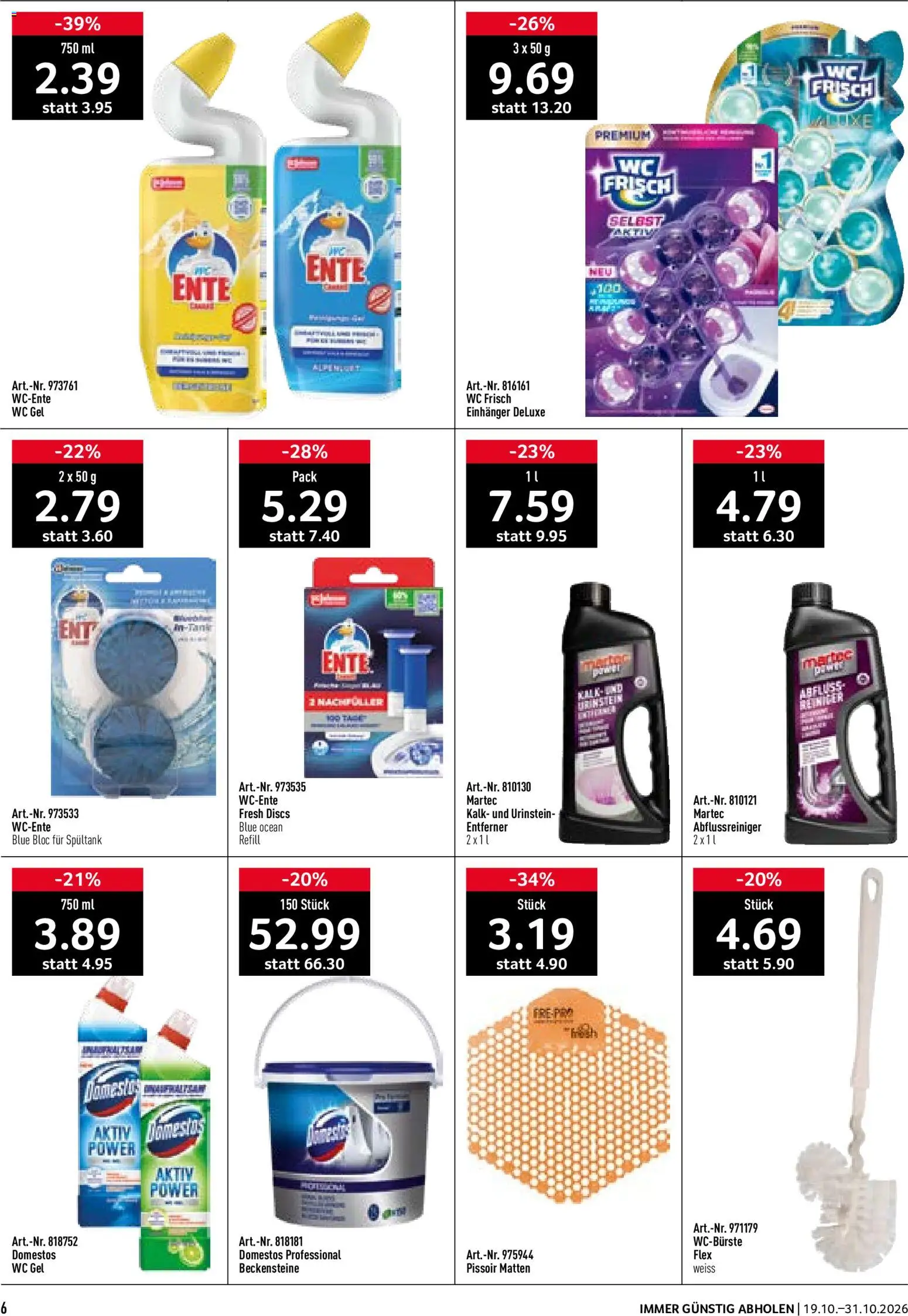 Prodega aktionen Reinigung – gültig ab 19.10.2026 | Seite: 6 | Produkte: Kalk