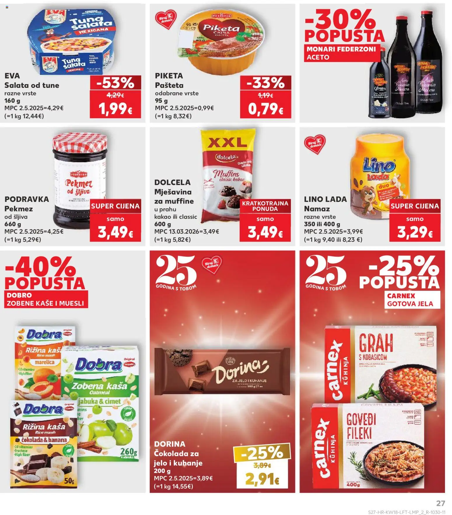 Kaufland katalog | vrijedi od 29.04.2026 | Stranica: 27 | Proizvodi: Pašteta, Salata, Kuhinja, Namaz