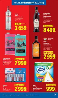 Lidl akciós újság - amely érvényes a következő dátumtól: 2026.10.22. | Oldal: 19