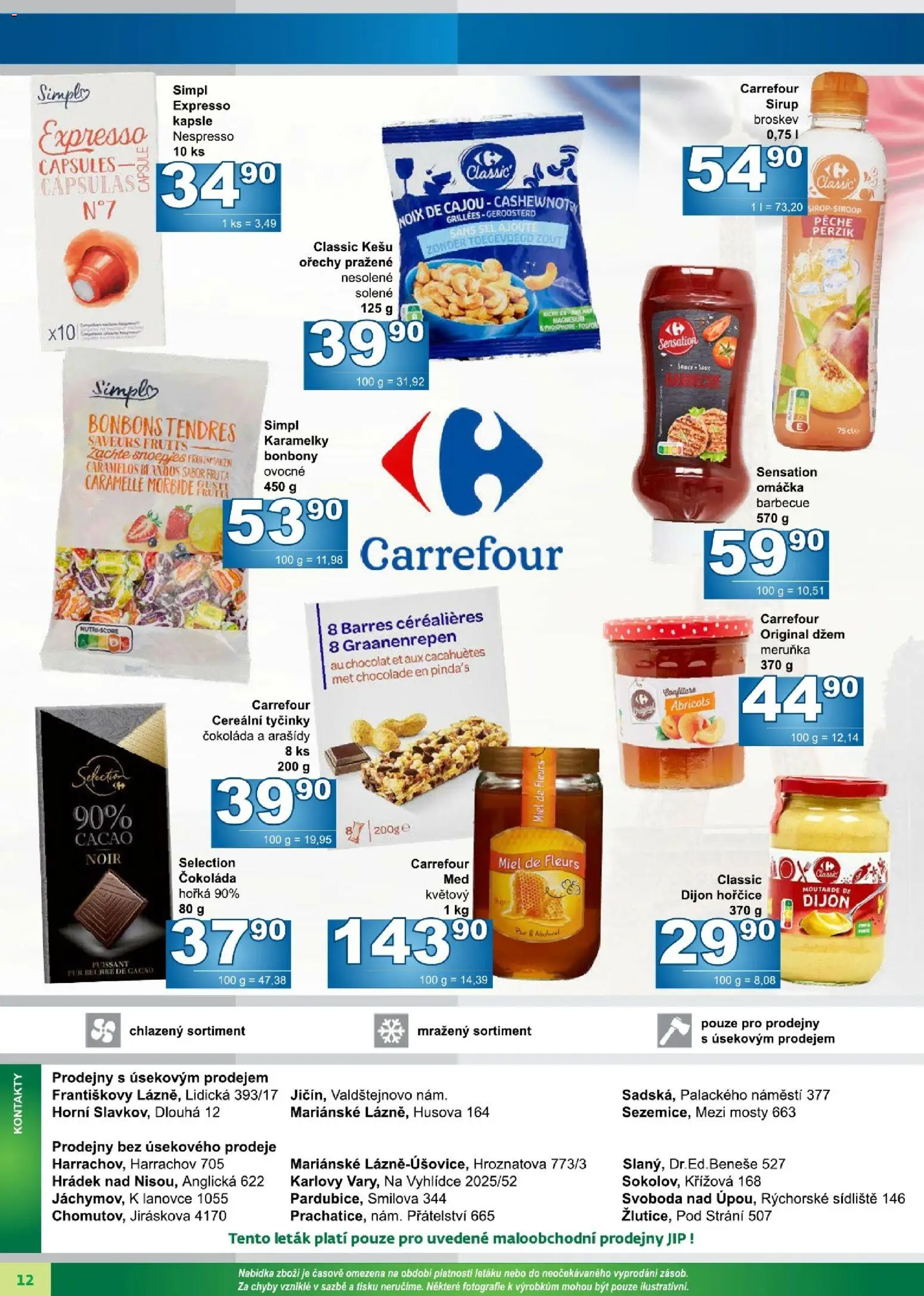 Jip leták od 29.07.2026 | Strana: 12 | Produkty: Kešu, Sirup, Karamelky, Nespresso