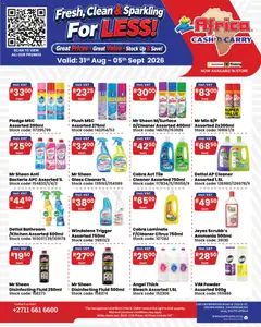 Africa Cash & Carry specials catalogue – valid from 31/08/2026