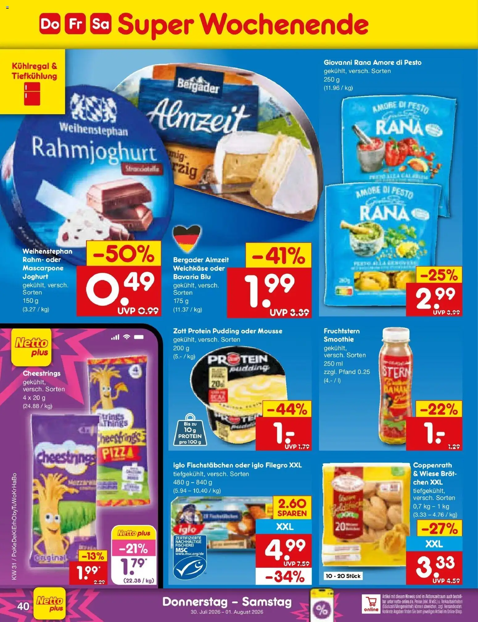 Netto Marken-Discount Prospekt Kruft – gültig ab 27.07.2026 | Seite: 59 | Produkte: HP, Mascarpone, Pudding, Pizza