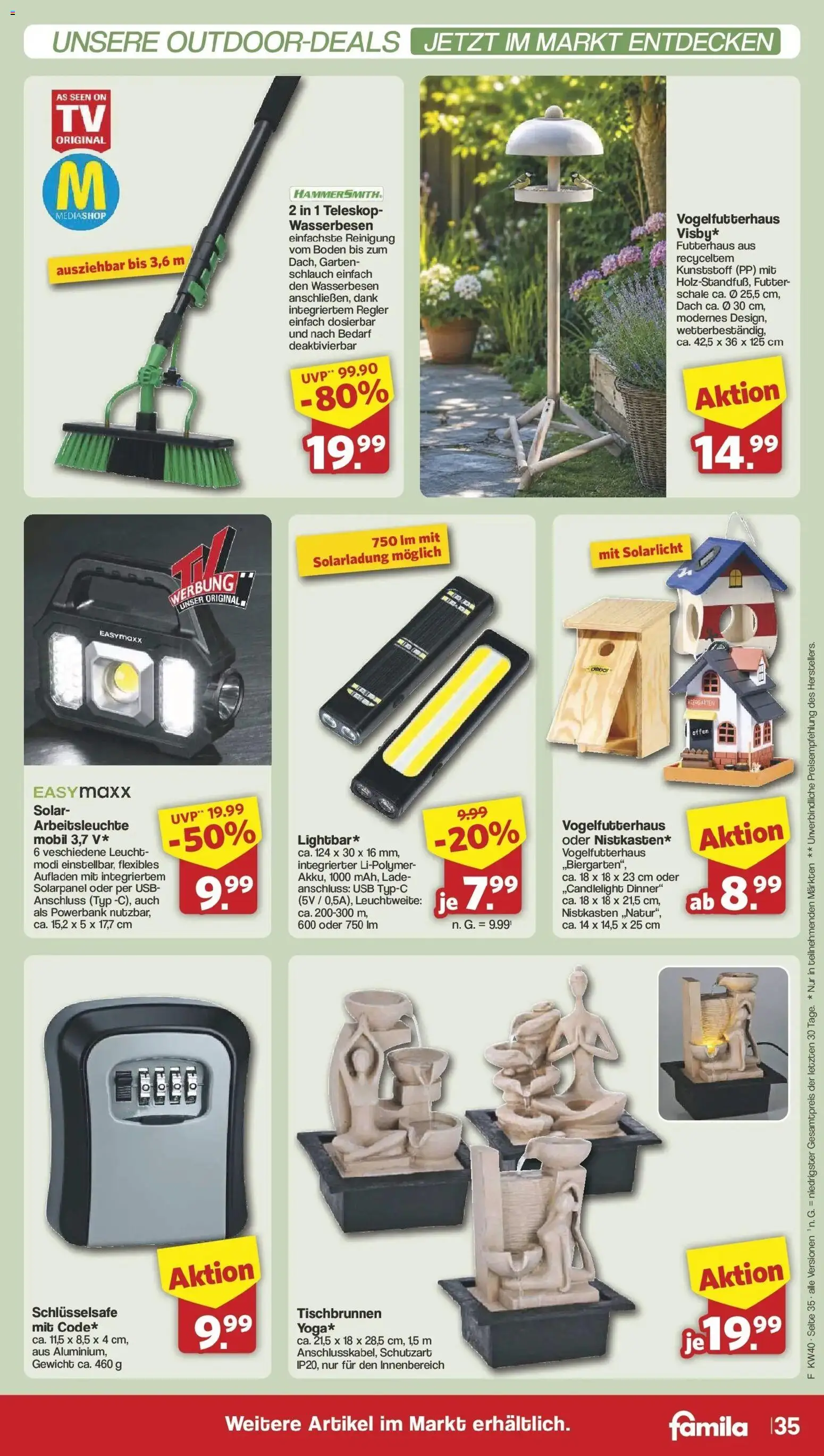 Famila Nordwest - Famila: Wochenangebote (ab 28.09.2026) zum Blättern | Seite: 35 | Produkte: USB, Gewicht, Powerbank