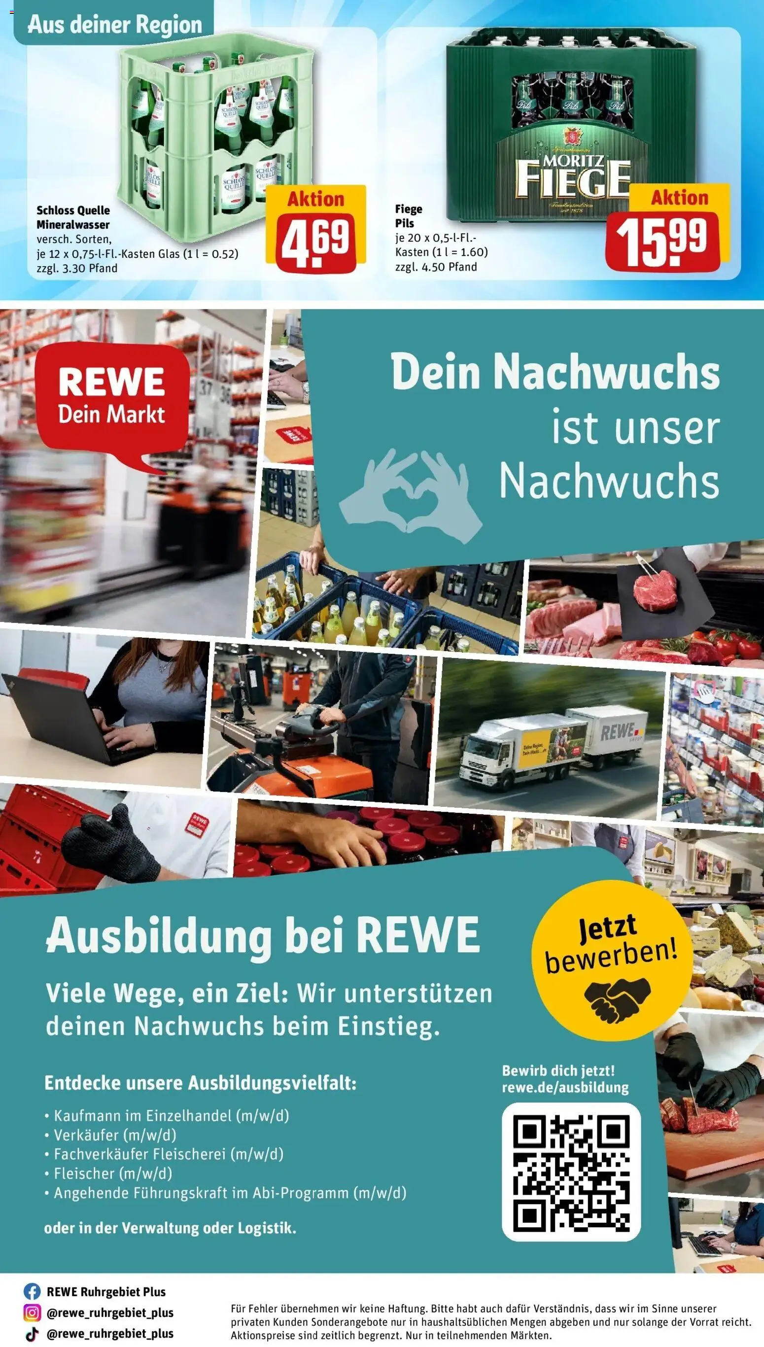 Rewe Prospekt Bottrop – gültig ab 27.07.2026 | Seite: 30 | Produkte: Pils, Mineralwasser