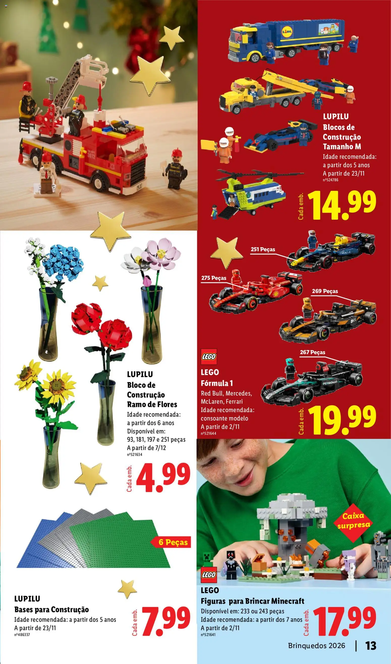 Lidl Folheto Especial Brinquedos │ válido de 26/10/2026 | Página: 13 | Produtos: Flores, Caixa, Brinquedos, LEGO