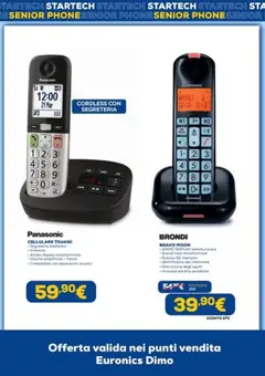 Anteprima del volantino Euronics volantino Senior Phone valido a partire dal 31/08/2026 | Pagina: 12 | Prodotti: Cellulare
