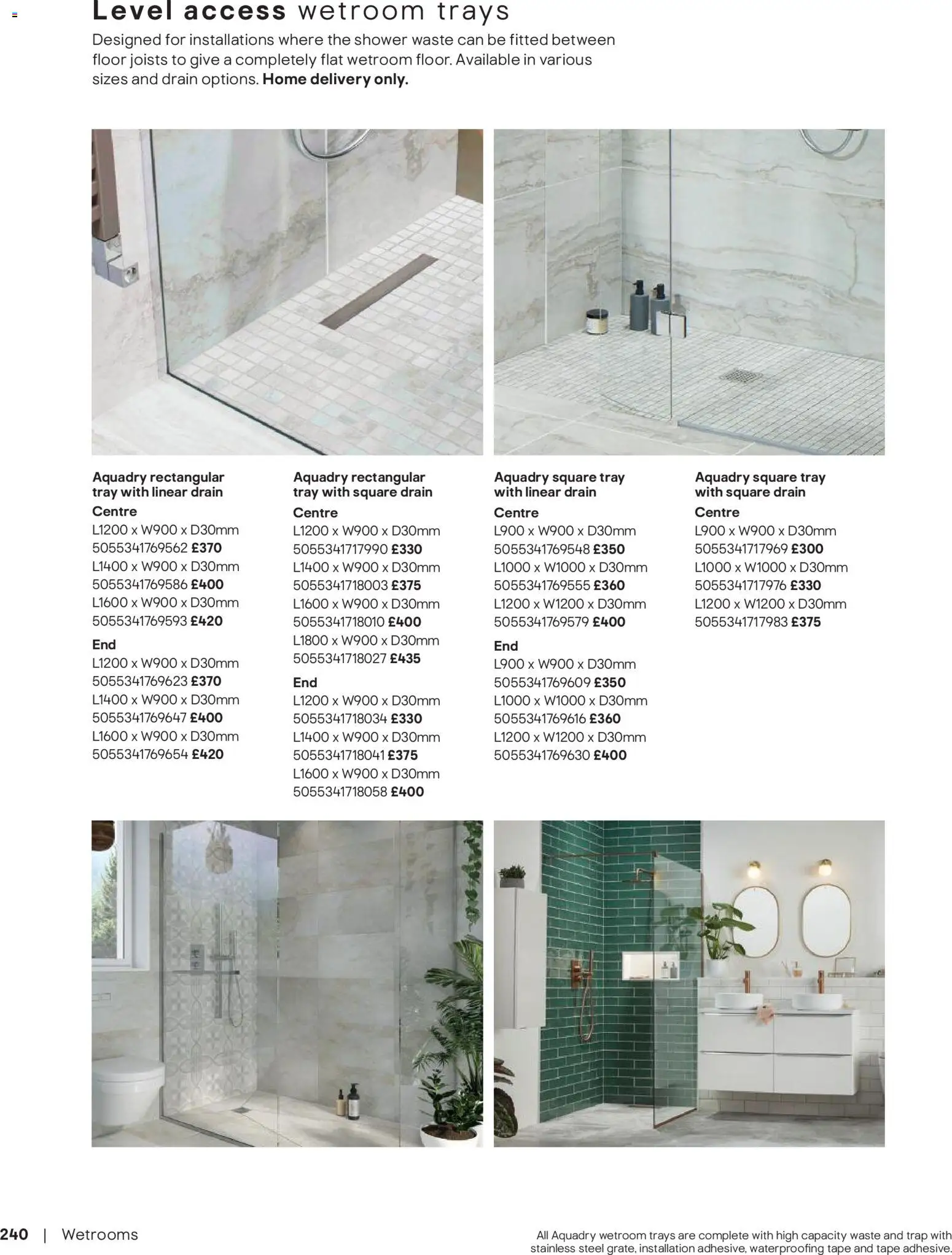{H1} | Page: 241 | Products: Shower, Floor