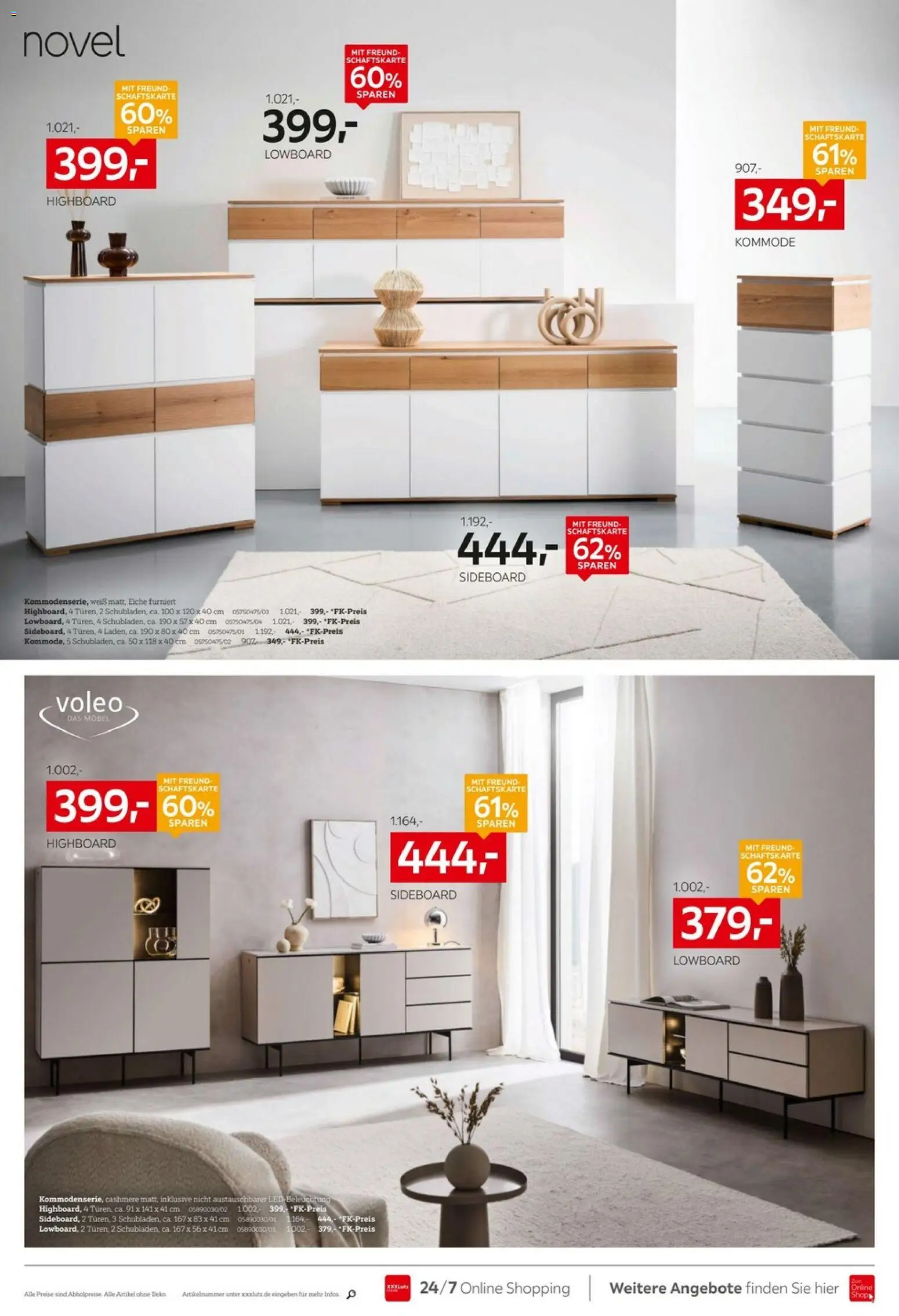 XXXLutz Nr. 1 bei Küchen – gültig ab 02.05.2026 | Seite: 14 | Produkte: Sideboard, Lowboard, HIghboard, Kommode