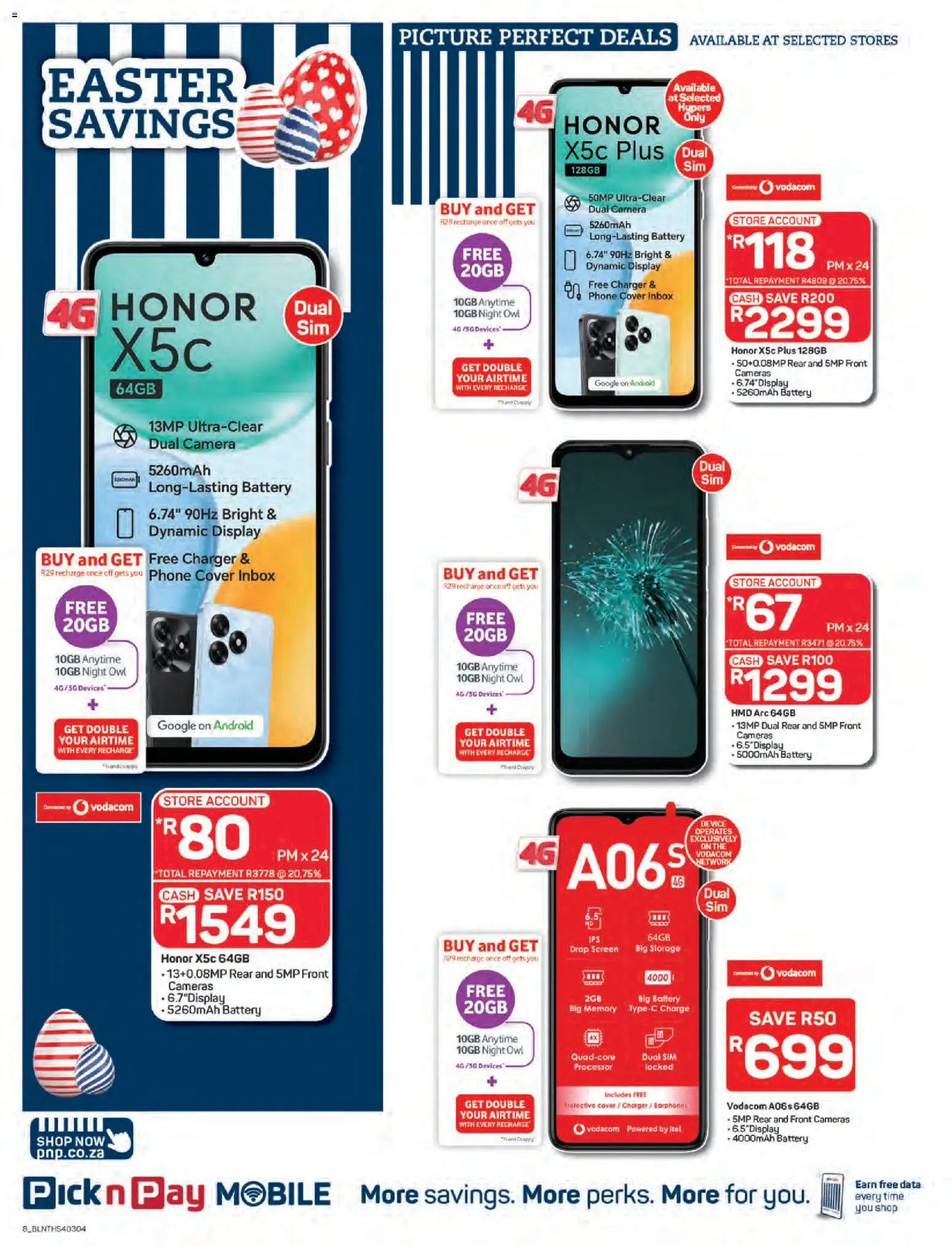 New Pick n Pay catalogue – valid from 09.03.2026 | Page: 8 | Products: Data, Sim, Cover, Camera