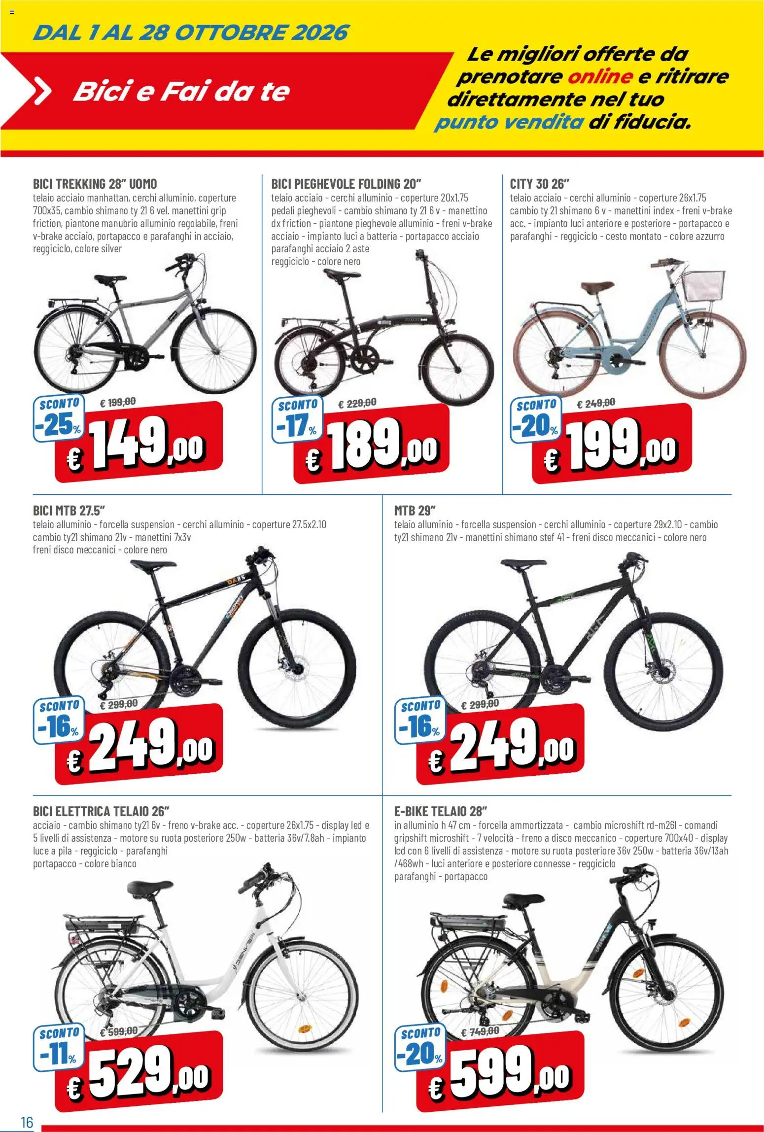 Volantino D Più del 01/10/2026 | Pagina: 16 | Prodotti: Tè, Disco, Alluminio, Batteria