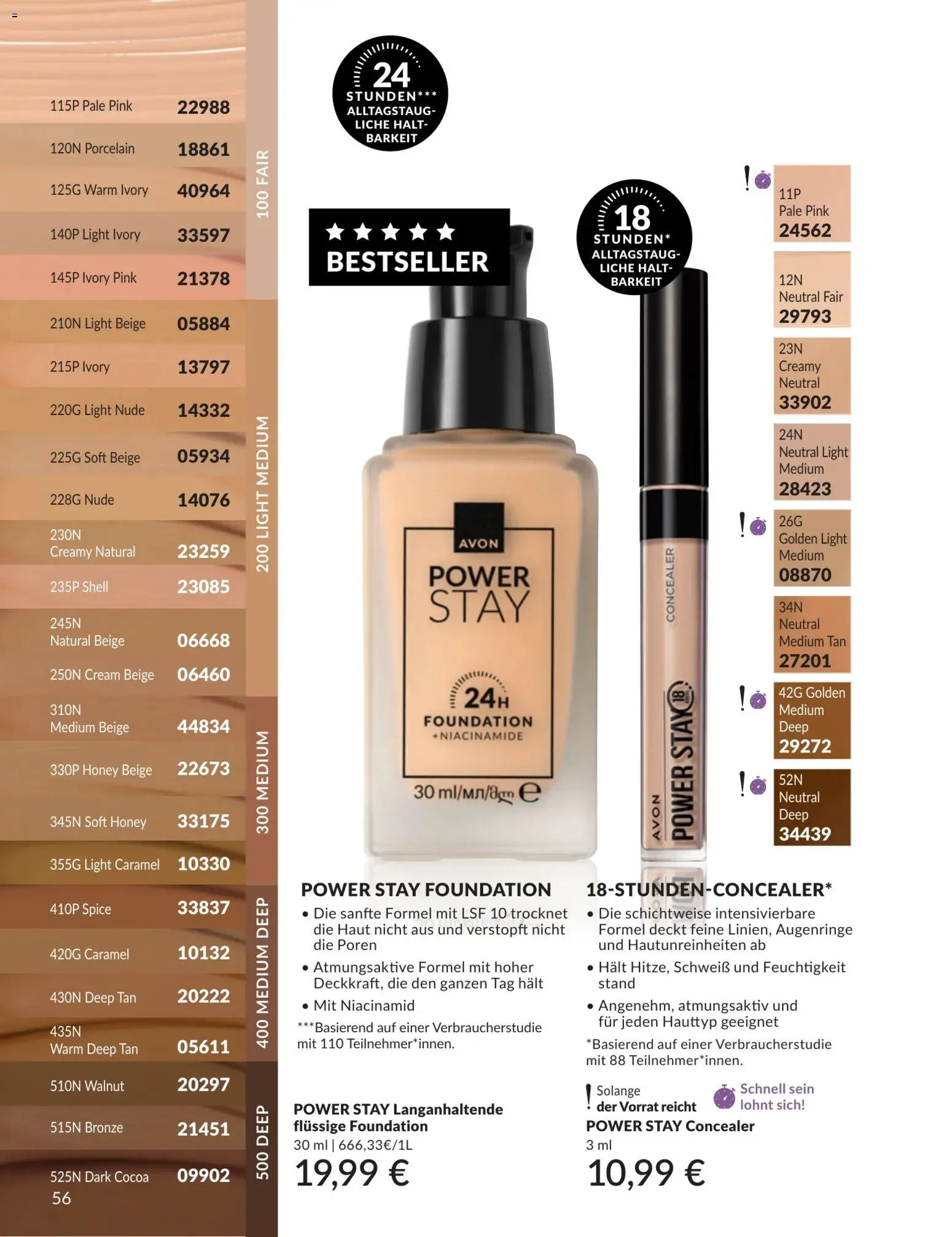 AVON Katalog Juli 2026 – gültig ab 01.07.2026 | Seite: 56 | Produkte: Concealer, Foundation