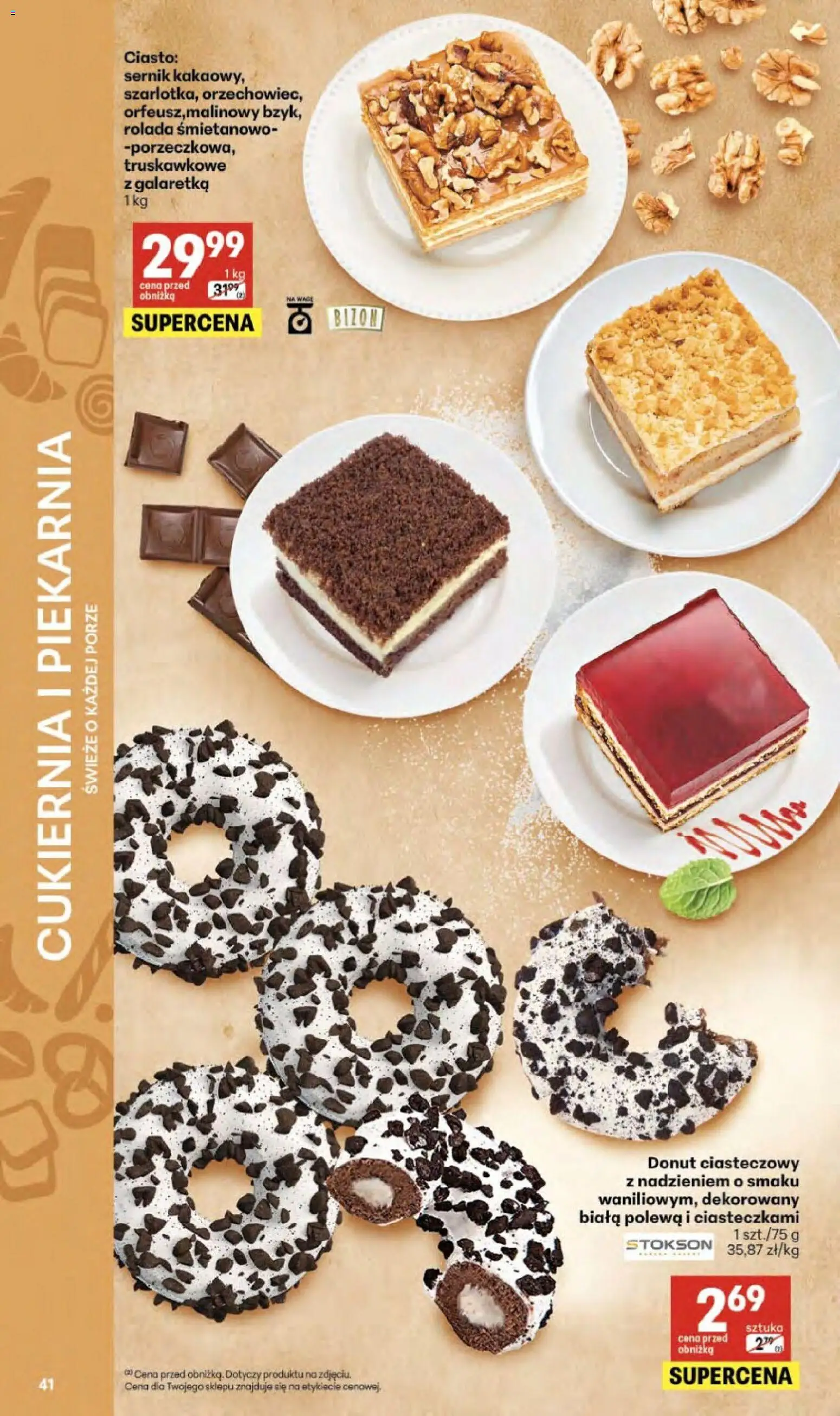 Delikatesy Centrum gazetka - Sklepy Własne od 03.06.2026 | Strona: 41 | Produkty: Galaretka, Rolada, Piekarnia, Donut