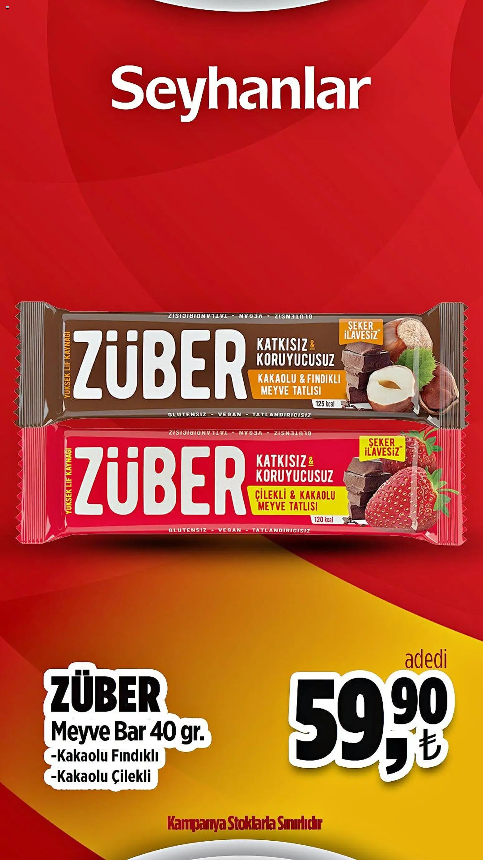 Seyhanlar Market Katalog - 27 Eylül 2026 tarihinden itibaren geçerlidir | Sayfa: 1 | Ürünler: Şeker, Meyve
