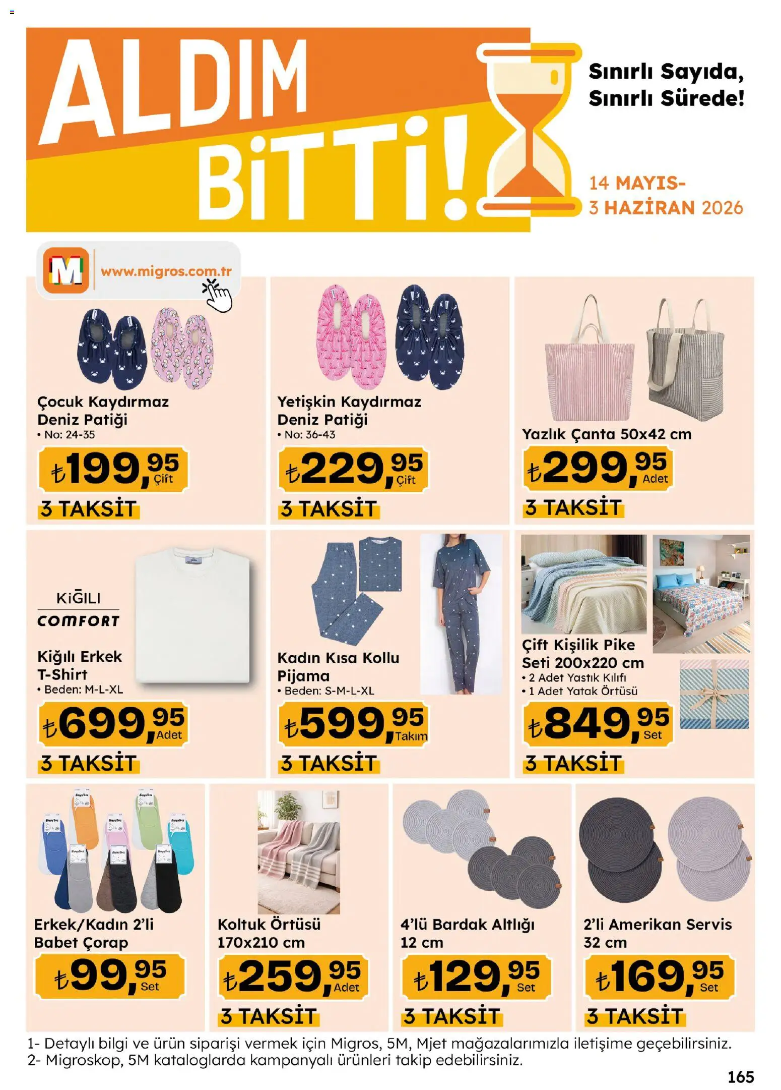 Migros Katalog - Migroskop - 14.05.2026 tarihinden itibaren geçerlidir | Sayfa: 165