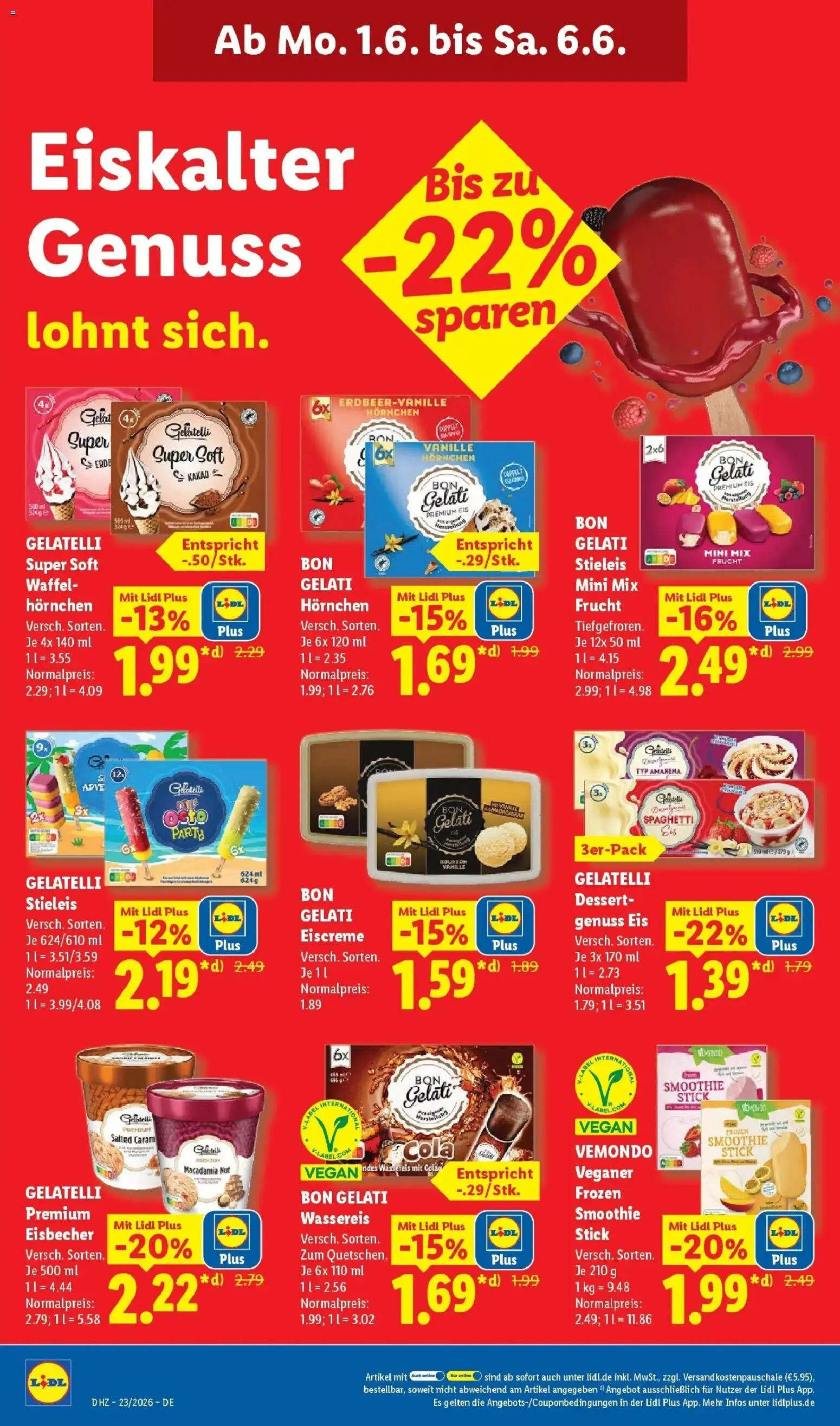 Lidl Prospekt Mahlow – gültig ab 01.06.2026 | Seite: 30 | Produkte: Cola, Eiscreme, Eis
