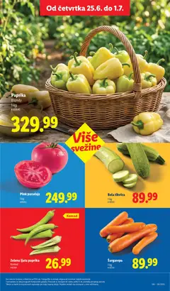 Zelena ljuta paprika, Zelena ljuta paprika Komad - pregled Lidl kataloga - važi od 25.06.2026 | Strana: 15