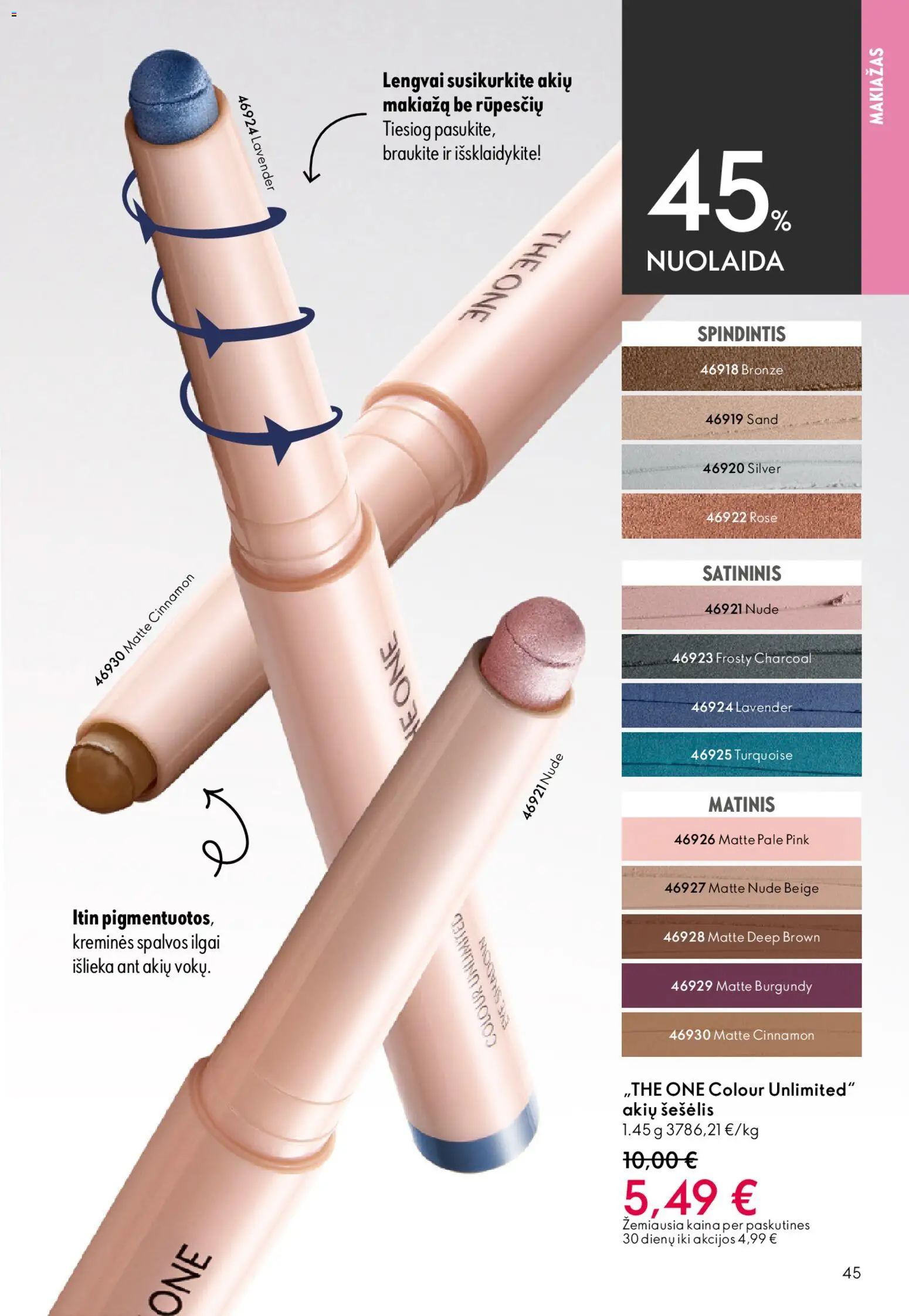 Oriflame akcijos nuo 22.04.2026 | Puslapis: 45