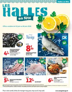 Auchan - Prévisualisation de Auchan  Produits laitiers supers valide à partir de 02/06/2026 | Page: 7 | Produits: Pêche, Poissonnerie, Saumon
