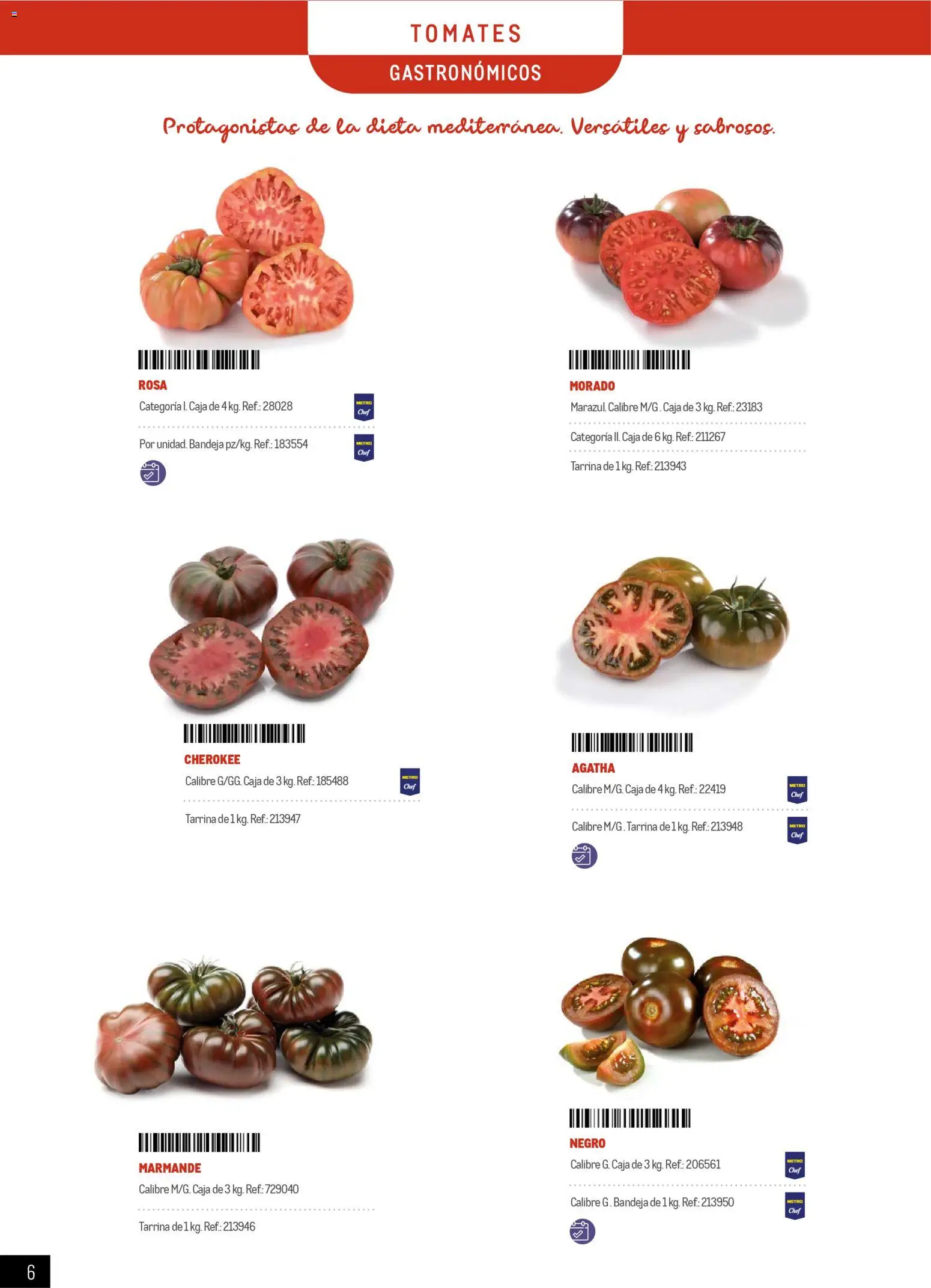 Makro - Especial Frutas y Verduras Península │ válido desde el 05.01.2026 | Página: 6 | Productos: Tomates, Bandeja, Caja