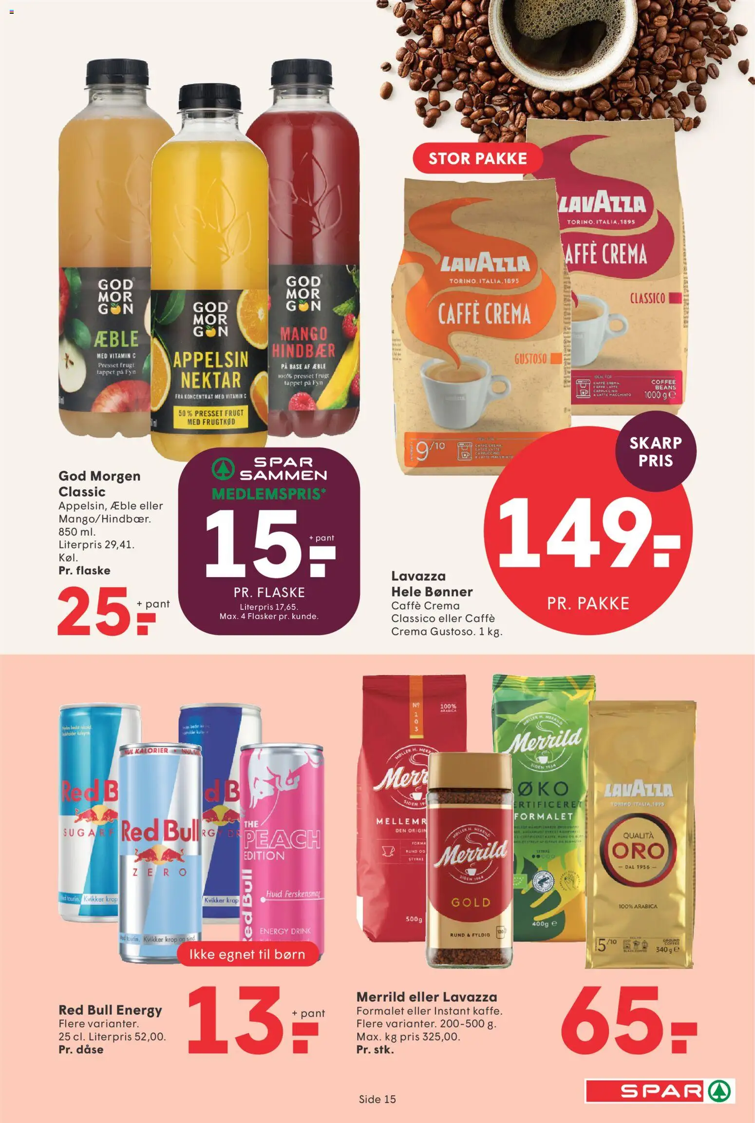 Spar tilbudsavis – gyldig fra 21/08/2026 | Side: 16 | Produkter: Mango, Bønner, Hindbær