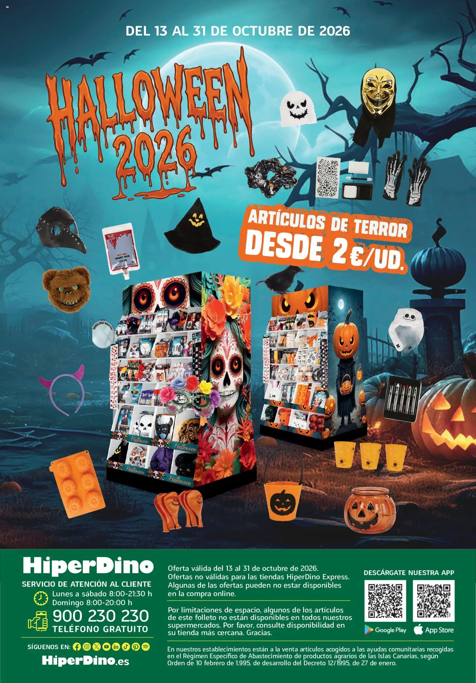 HiperDino Halloween │ válido desde el 13/10/2026 | Página: 8 | Productos: Teléfono