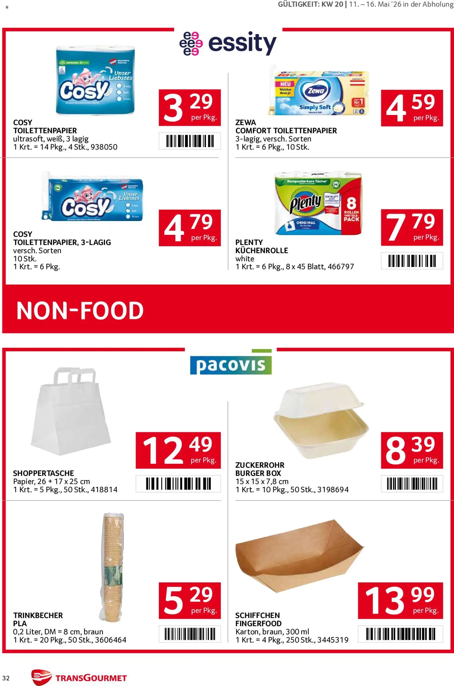 Transgourmet Flugblatt gültig ab 11.05.2026 | Seite: 32 | Produkte: Box