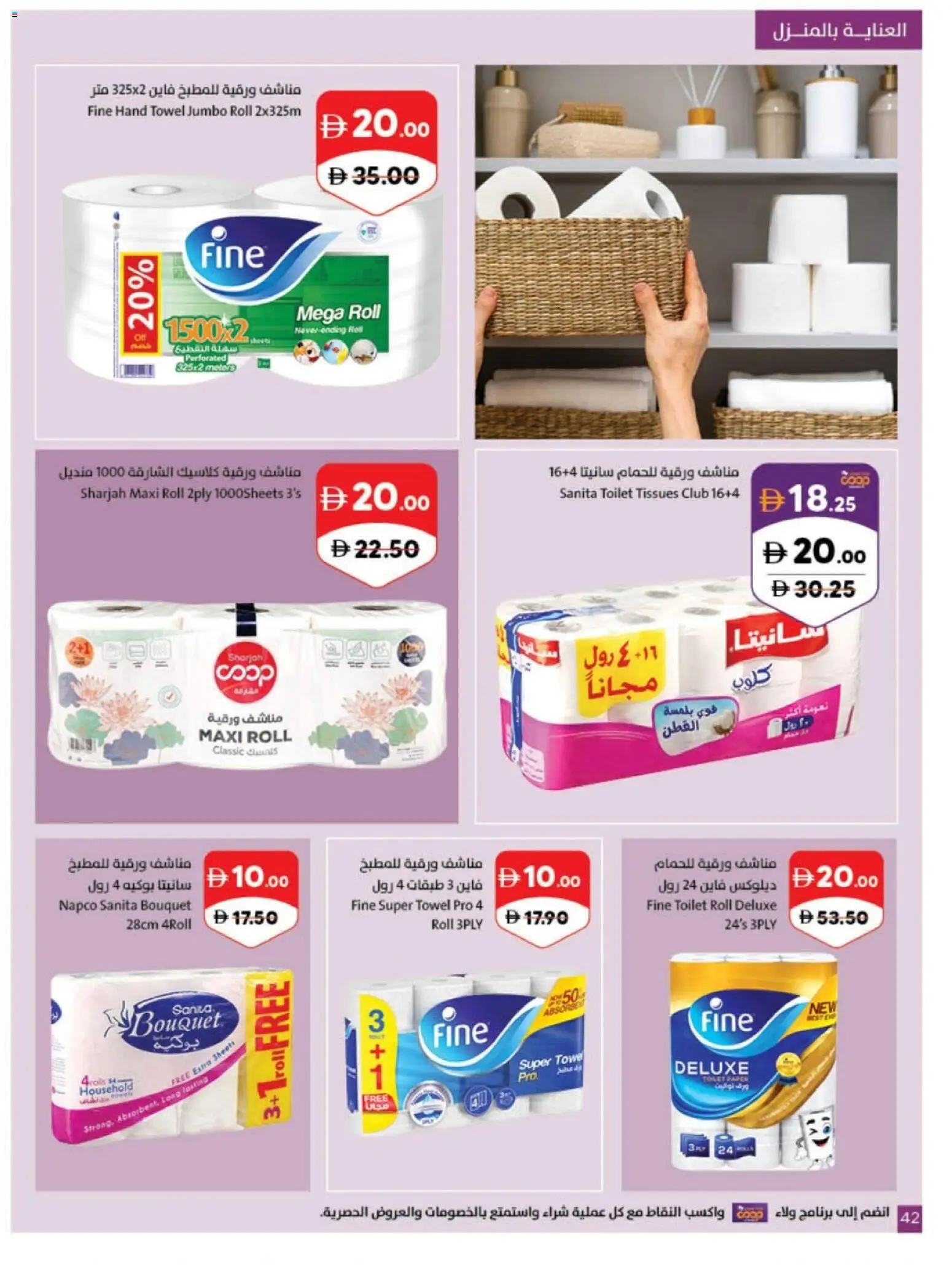 {H1} | Page: 42 | Products: Tissues, Toilet, Towel